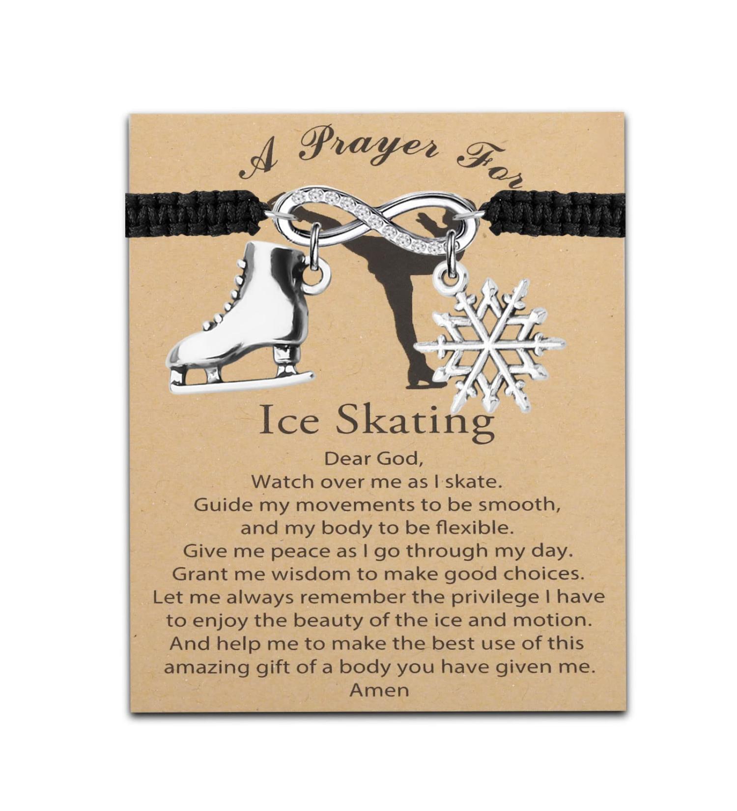 MyoSpark Ice Skating Bracelet - Figure Skater Gift for Skate Lovers | Skater Jewelry for Ice Skating Team - Ice Skating Card Included - Buy Online on SooperMarket.com