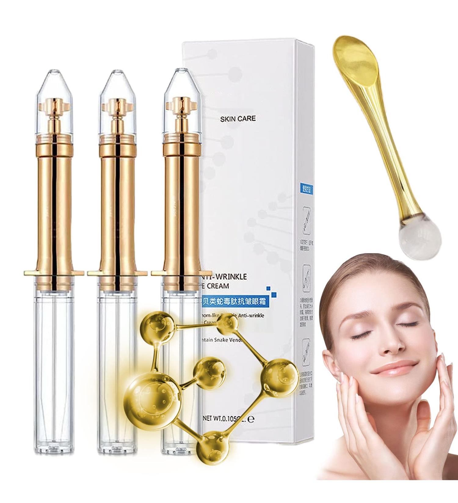 Snake Venom Peptide Anti-Wrinkle Eye Cream & Serum Set - TYGHBN Lumilight Vshell Eye Care Kit (3PCS) - Buy Online on SooperMarket.com