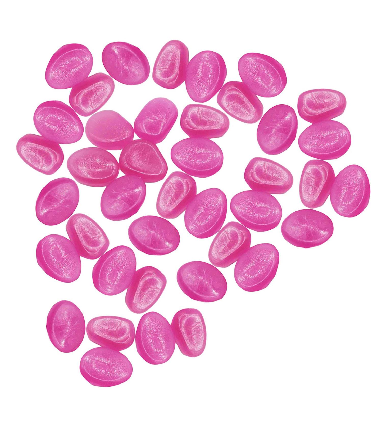 Outdoor Garden Pebbles Glow Pebbles Decor Rocks Stones for Walkways 40P Luminous Home Decor Pond Bowl Large Round (Pink One Size) Pink One Size