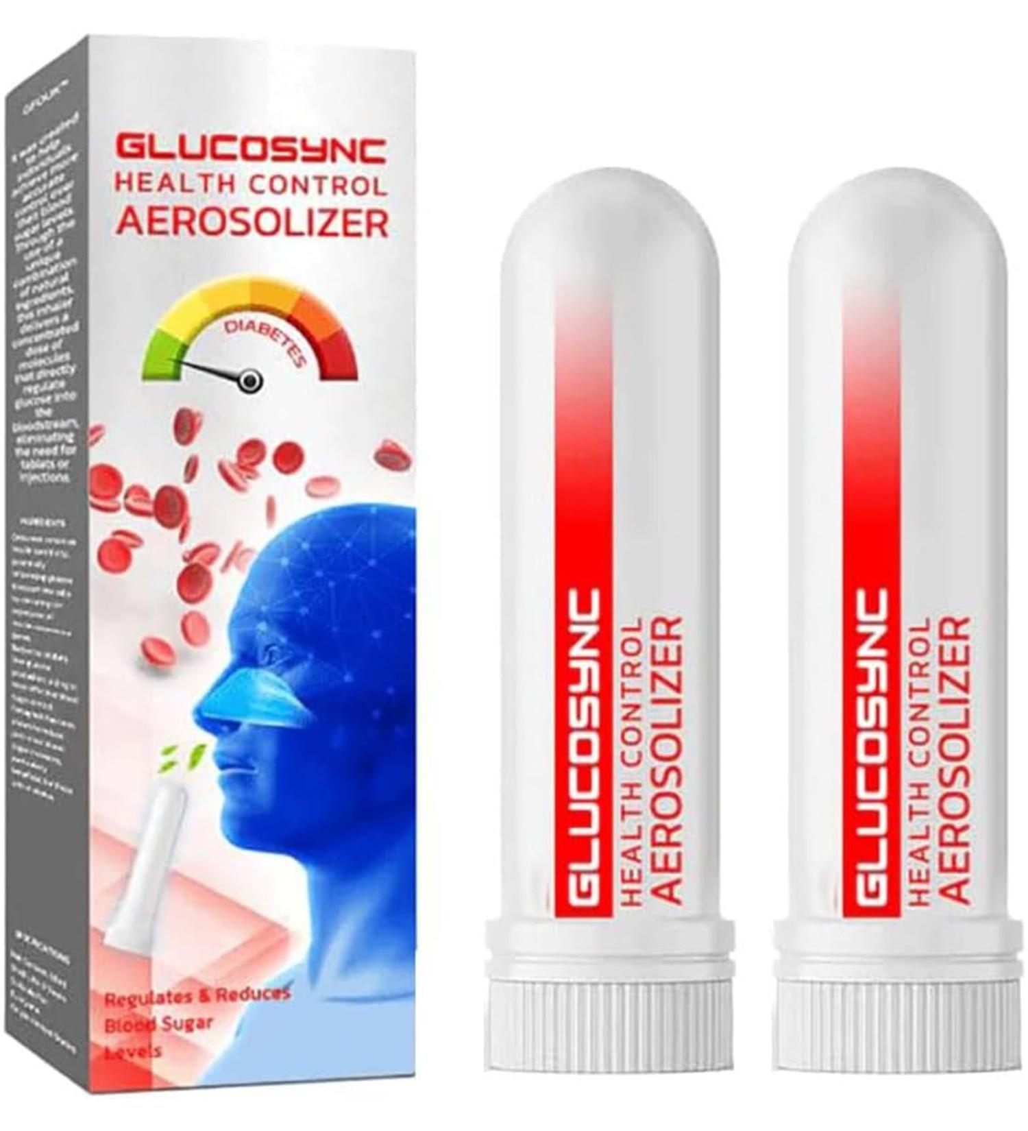 GlucoSync Health Control Aerosolizer Sugar Control Nasal Inhaler Natural and Safe Inhalers for Maintaining Blood Sugar Levels 2pcs - Buy Online on SooperMarket.com