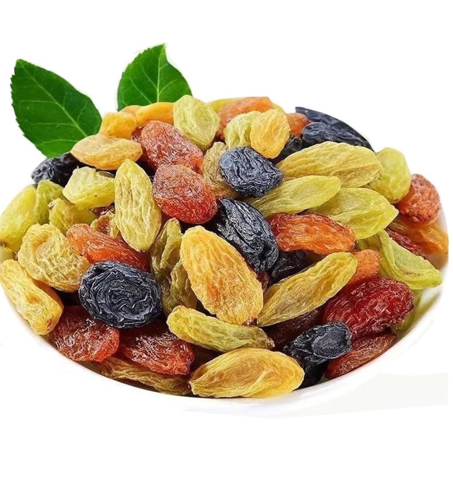 Golden Raisins Big fruit green grapes seedless Tri colored raisins500g No Added Sugar Vegan  - Buy Online on SooperMarket.com
