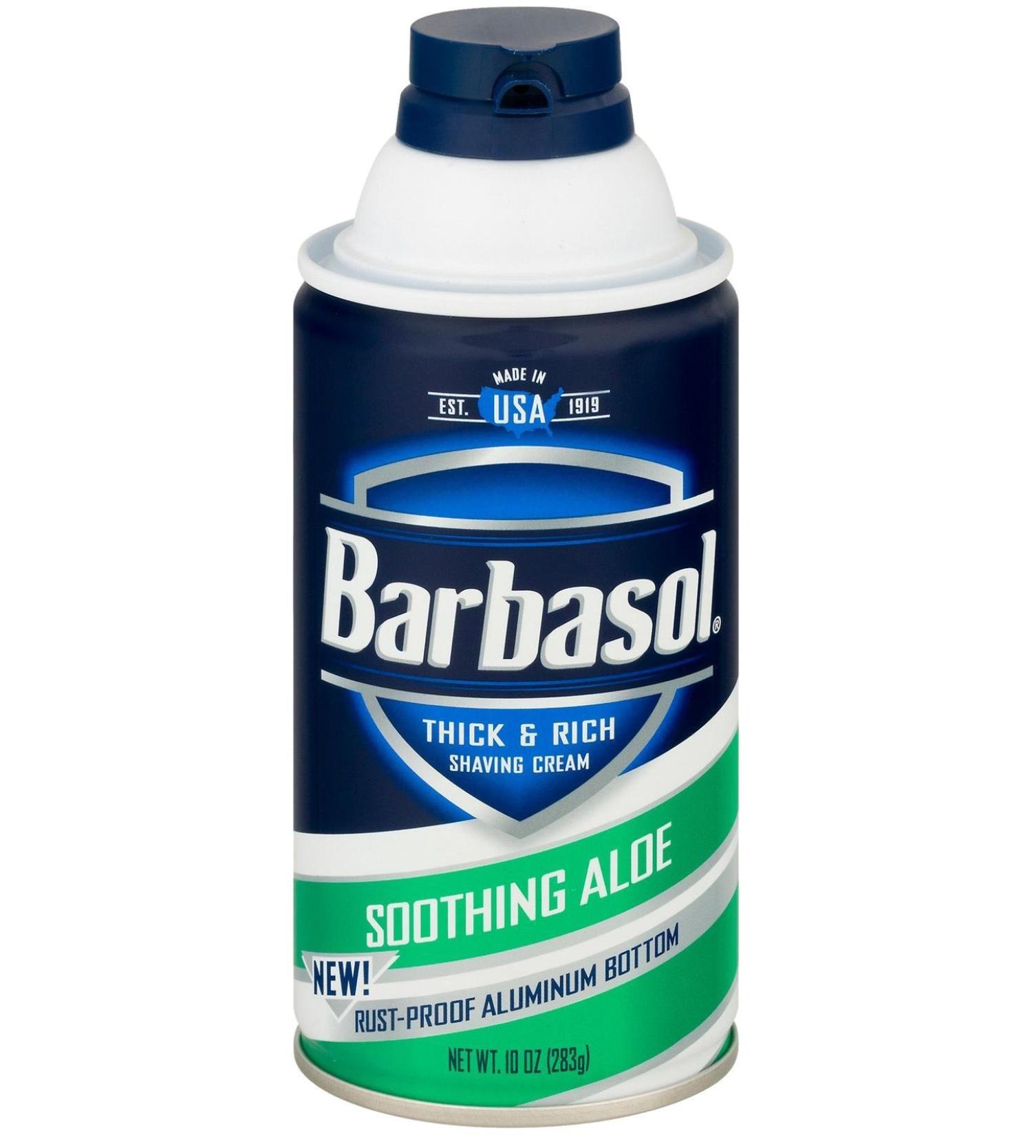 Barbasol Soothing Aloe Thick & Rich Shaving Cream 10 oz