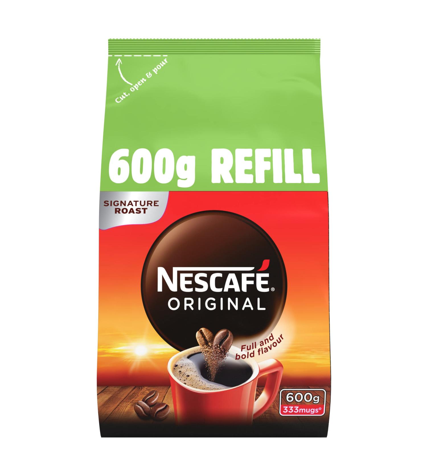 NESCAF Original Instant Coffee 600g Refill Pouch - Buy Online on SooperMarket.com