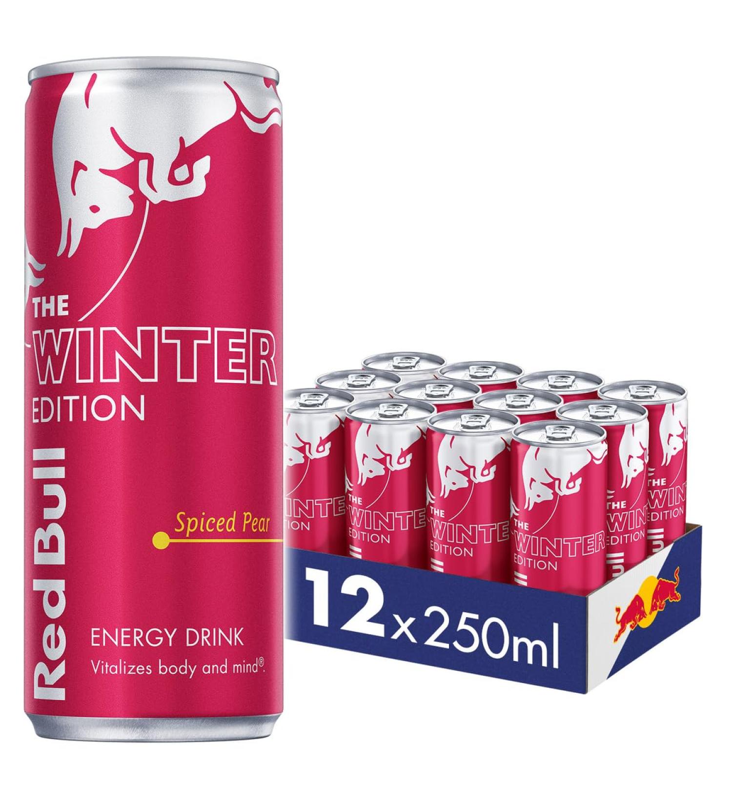 Red Bull Energy Drink Winter Edition Spiced Pear 250ml x12 - Buy Online on SooperMarket.com