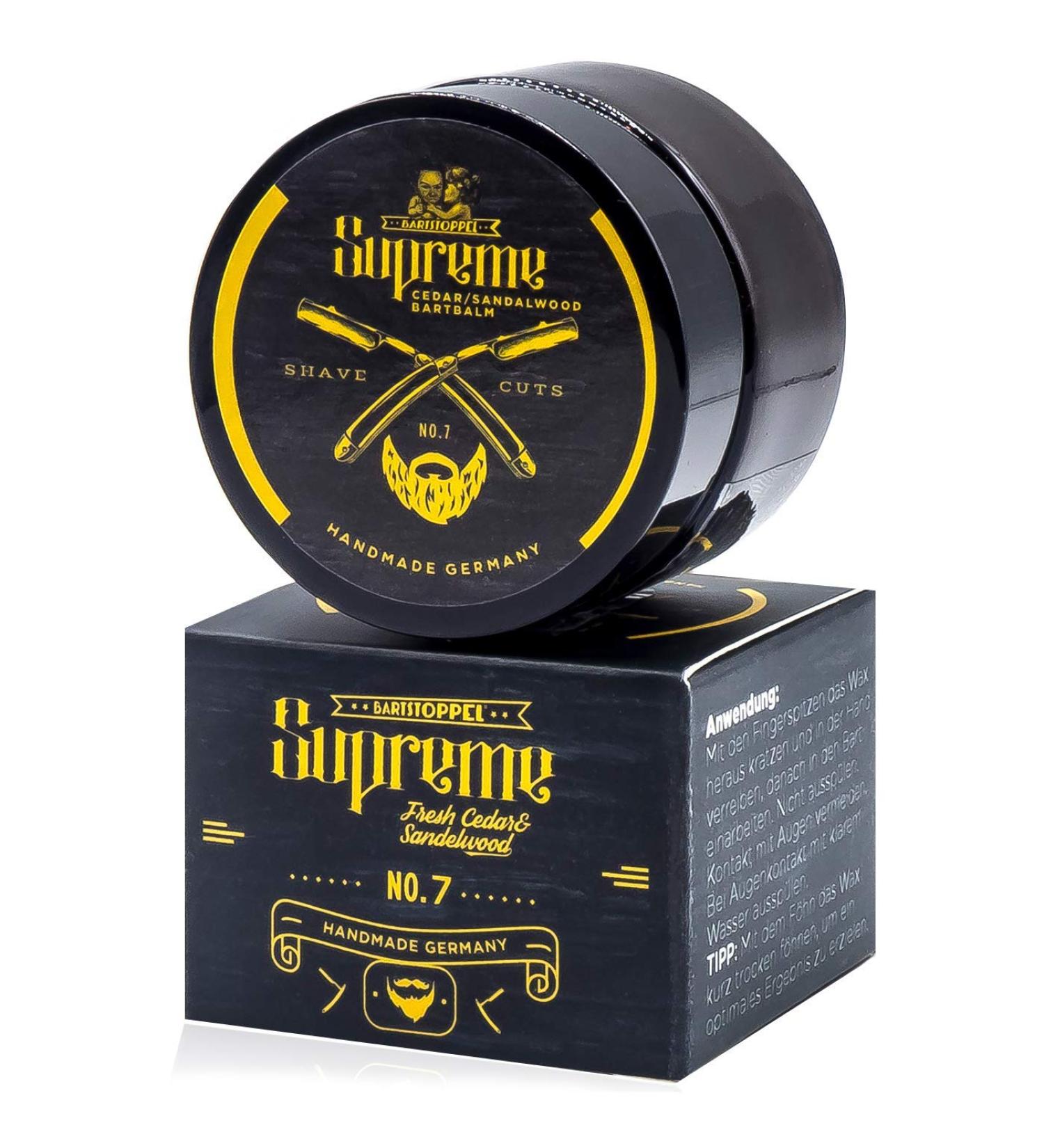 Cedarwood & Sandalwood Beard Wax for Men - Hair Growth & Moisturizer | Bartstoppel Barber Co - Buy Online on SooperMarket.com