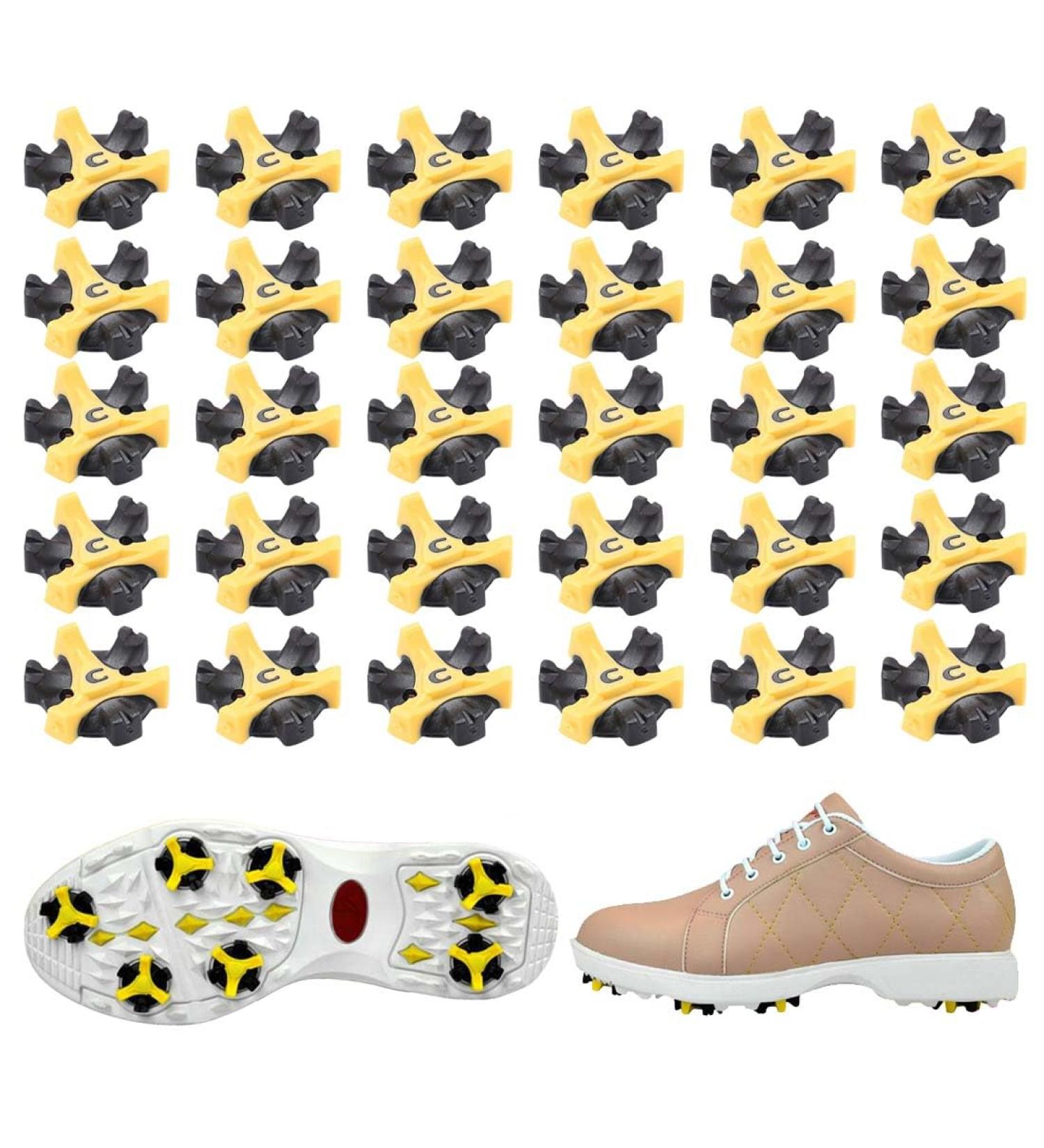 SSRDFU 30 Pcs Golf Spikes - Non-Slip Wear-Resistant Super Grip Replacement for Most Golf Shoes - Buy Online on SooperMarket.com
