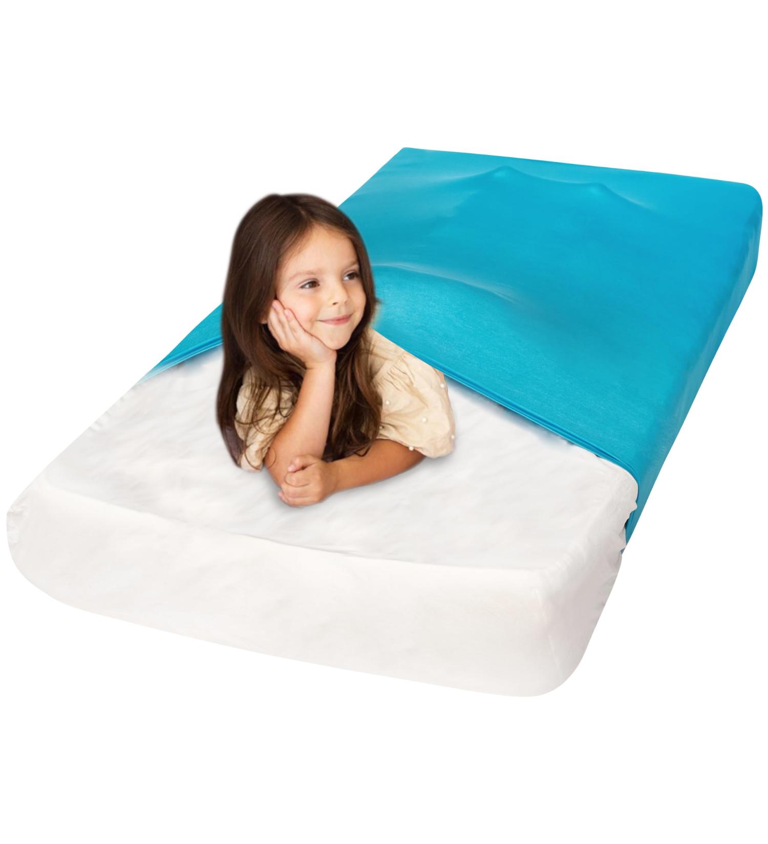 Sensory Compression Bed Sheet for Kids with Autism & Anxiety - Sentire-Sensory UK - Single Blue - Buy Online on SooperMarket.com