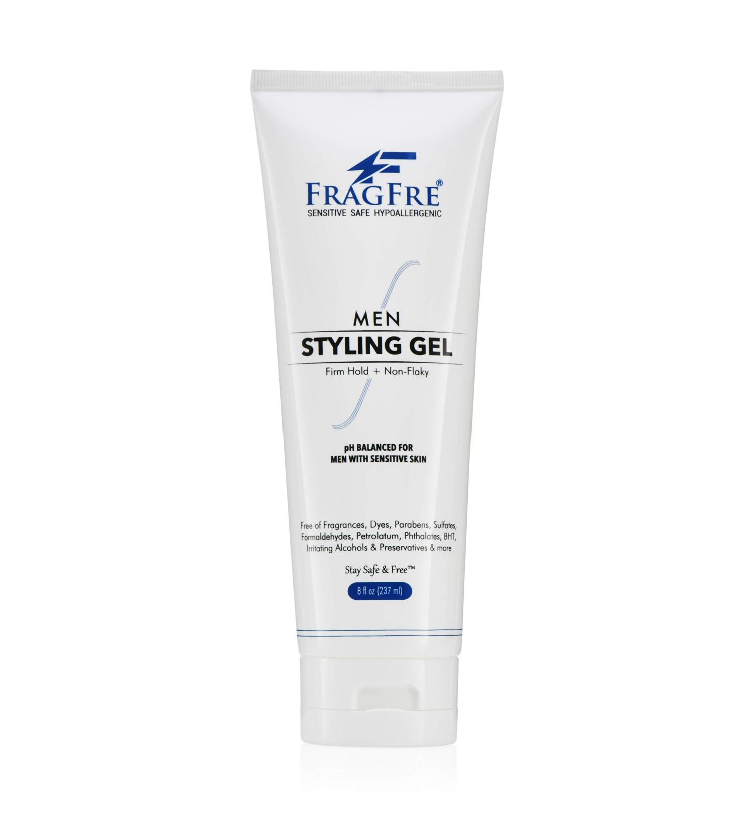 Fragrance-Free Firm Hold Men's Hair Gel - 8 oz | Paraben-Free, Hypoallergenic, Sensitive Skin Formula - No Irritations | Styling Gel for Aggressive Hair Styles - Buy Online on SooperMarket.com