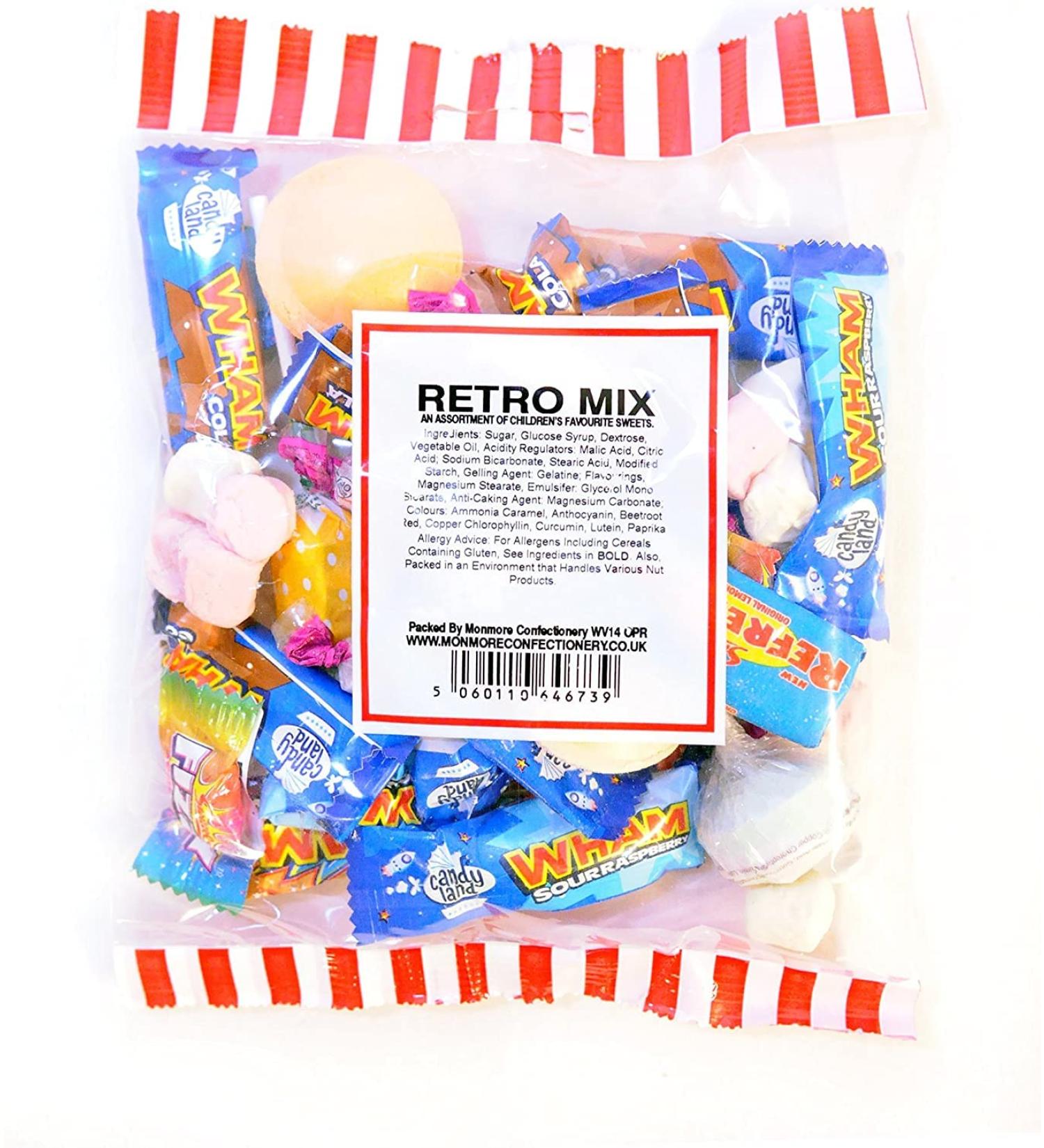 Retro Mix Assortment of Childrens Favourite Sweets Old Fashion Sweet Shop Classics 180G Pick and Mix Party Bags Monmore Confectionery Candy Bag - Buy Online on SooperMarket.com