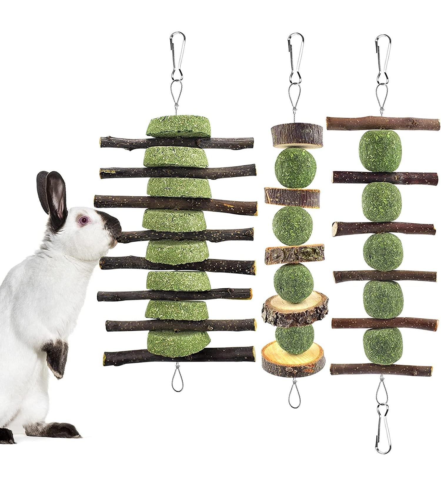 Erkoon Natural Timothy Hay Rabbit & Small Animal Chew Cubes | Dental Care Treats for Hamsters Chinchillas Guinea Pigs & More - Buy Online on SooperMarket.com