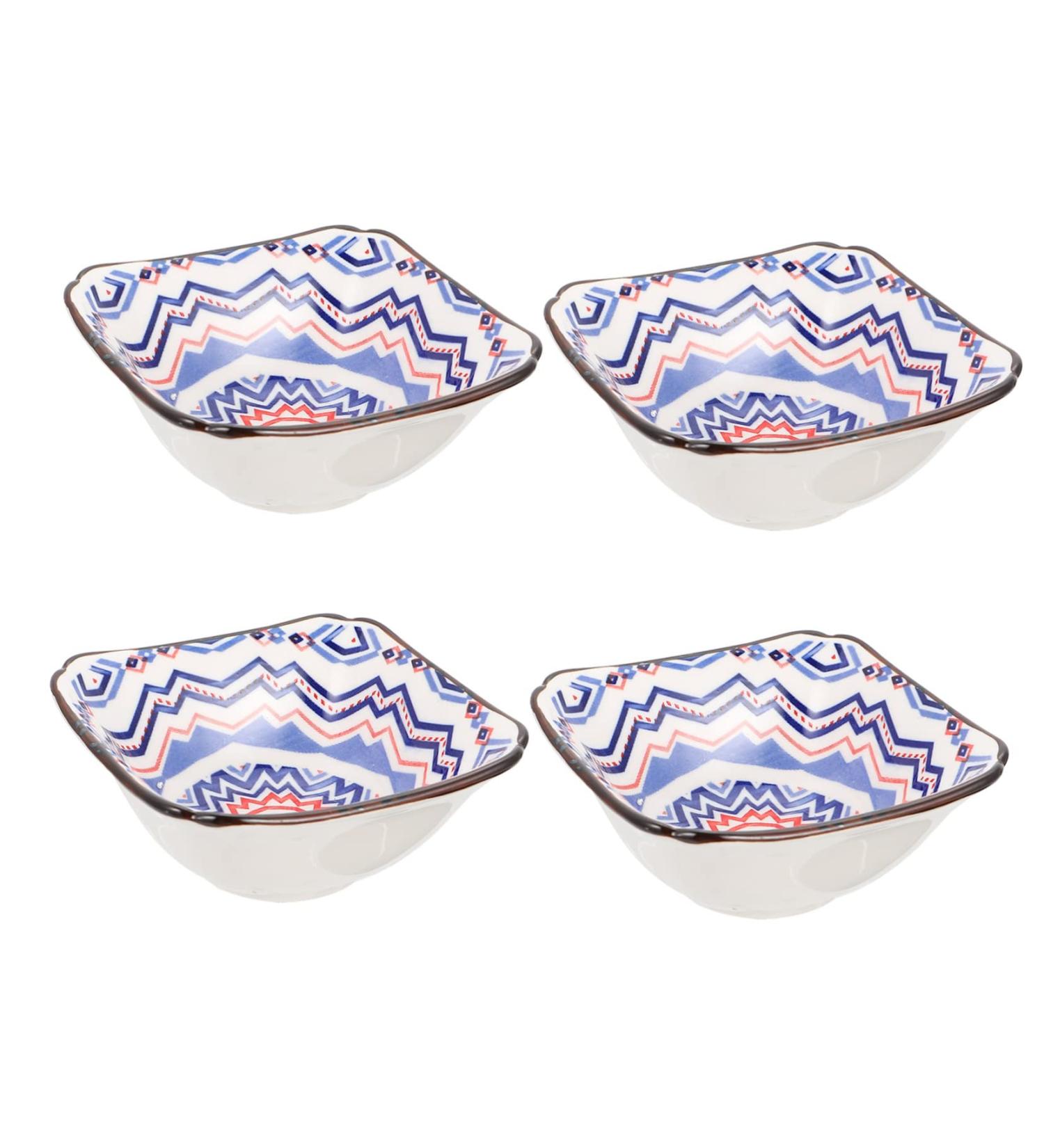 Zerodeko 4pcs Sauce Dish Pasta Plates Dip Bowls Saucer Plates Container for Food Ceramic Dipping Dish Snack Dish Salad Containers Wasabi Sauce Bowls Ceramics Vintage Seasoning - Buy Online on SooperMarket.com
