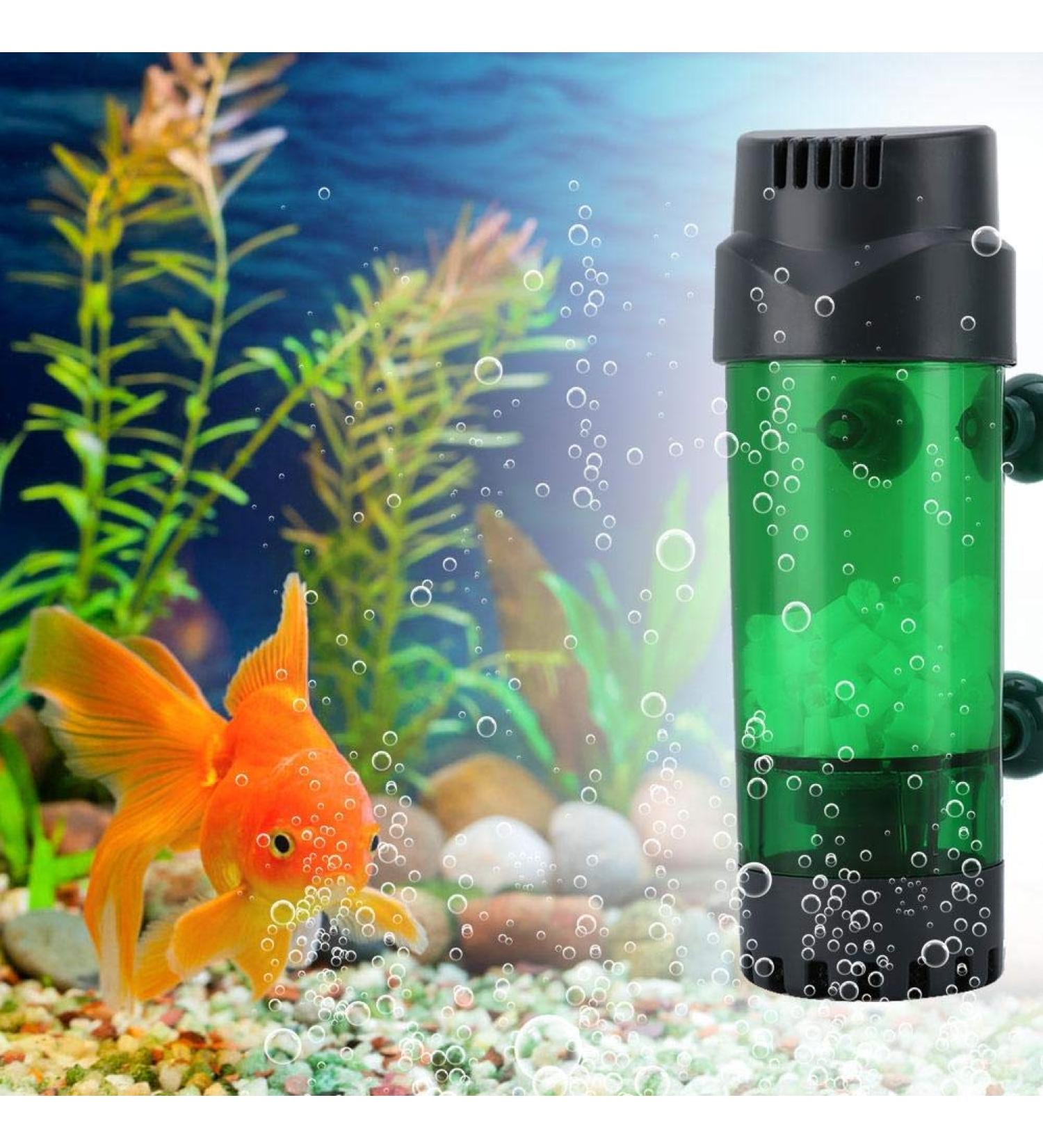 PSPSOPS Vertebral Layer Double Biochemical Sponge Filter - High-Efficiency Aquarium Filter with Suction Cup (20x9x7.5 cm) for Crystal Clear Water - Buy Online on SooperMarket.com