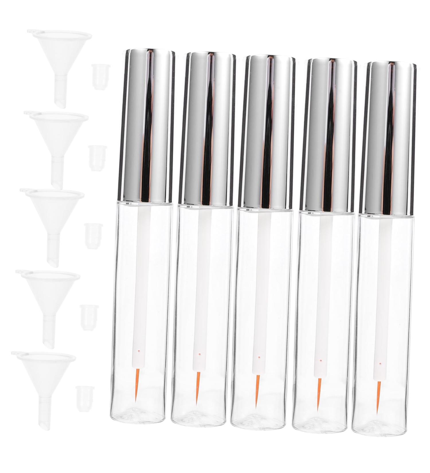 PLAFOPE 15 Pcs Eyeliner Tube Empty Cuticle Oil Fat Oil Seed Oil Refillable Toothpaste Tubes Oils Transparent - Buy Online on SooperMarket.com