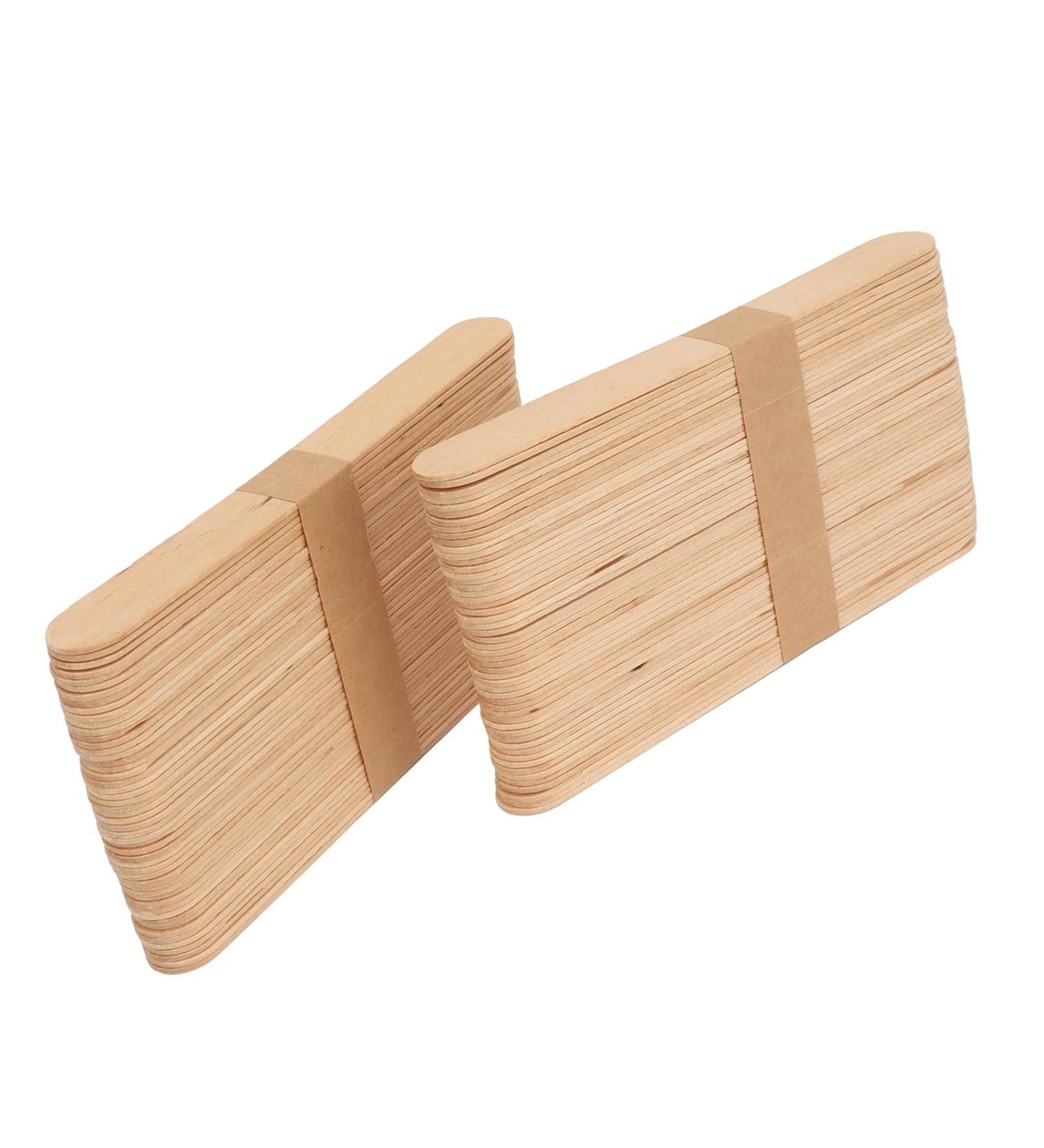 Socobeta 300PCs Multifunctional Waxing Craft Sticks - Birch Wood Hair Removal Applicators for Home Use - Buy Online on SooperMarket.com