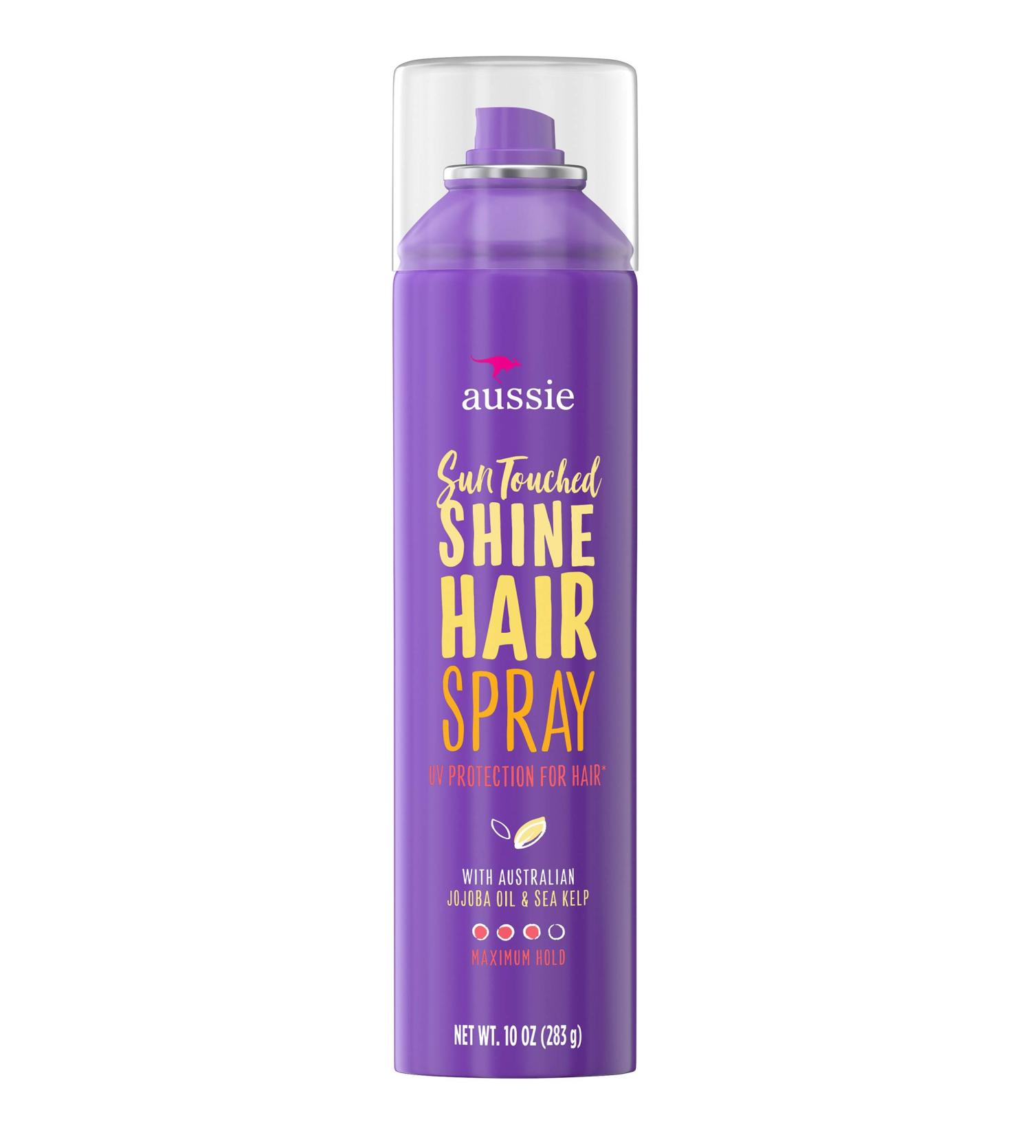 Aussie Sun-Touched Shine Hairspray Maximum Hold 10 ounces (Pack of 2)