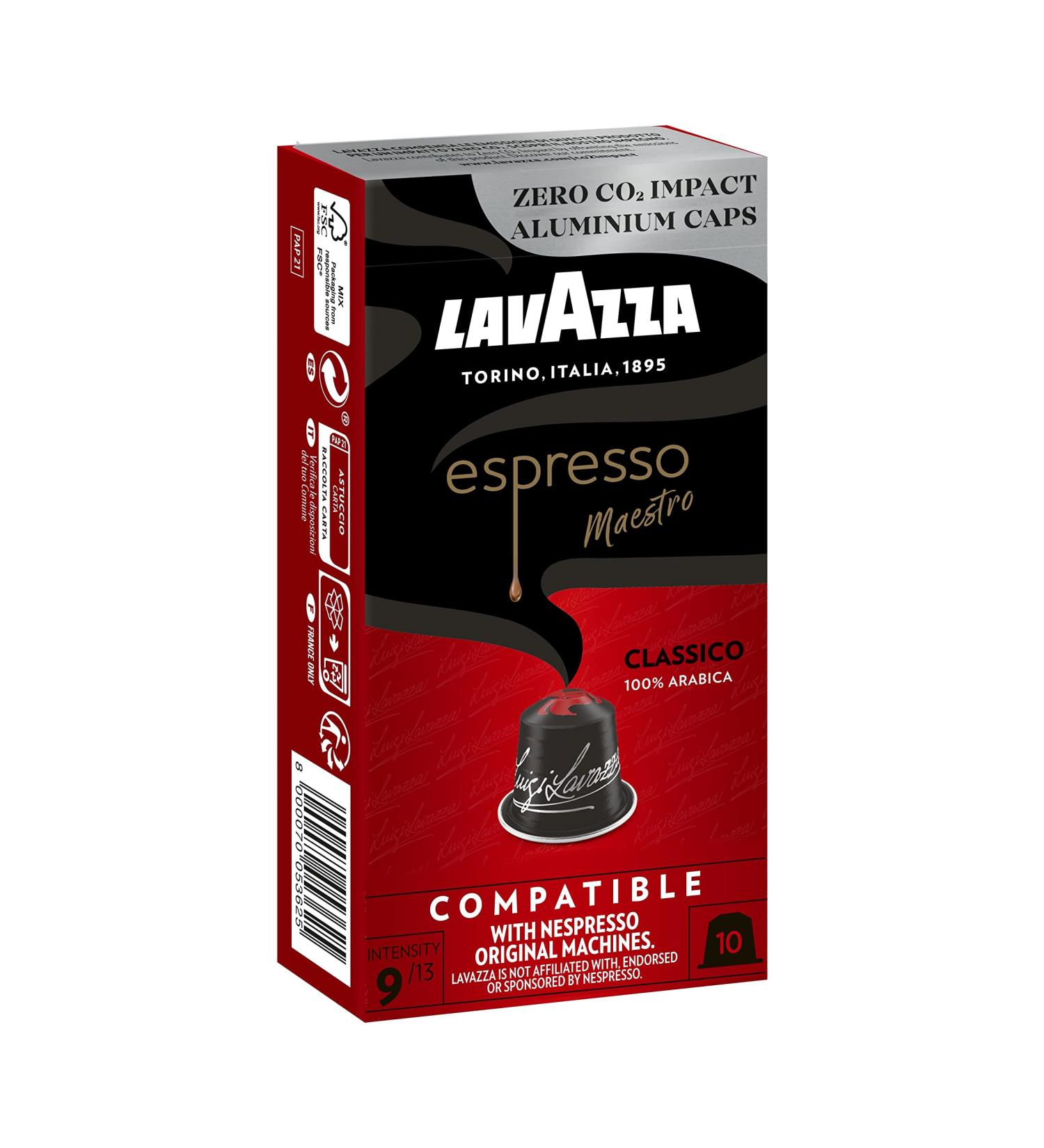 Buy Lavazza Espresso Classico - Balanced Nespresso Compatible Coffee Capsules (10 Pack 57g) International Shipping Available - Buy Online on SooperMarket.com