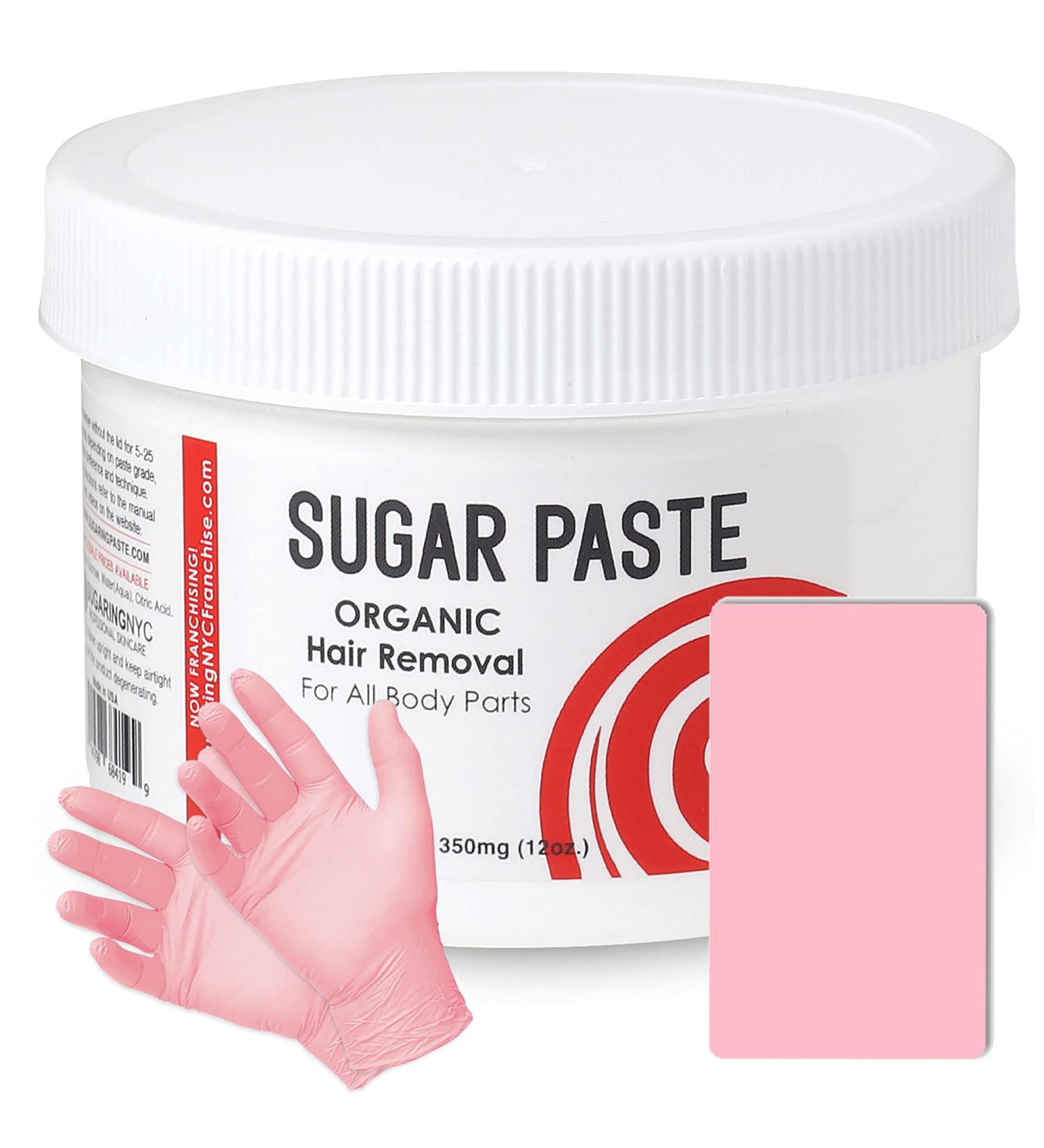 Organic Sugar Paste Wax for Bikini & Brazilian Waxing + Applicator & Gloves Set - Buy Online on SooperMarket.com