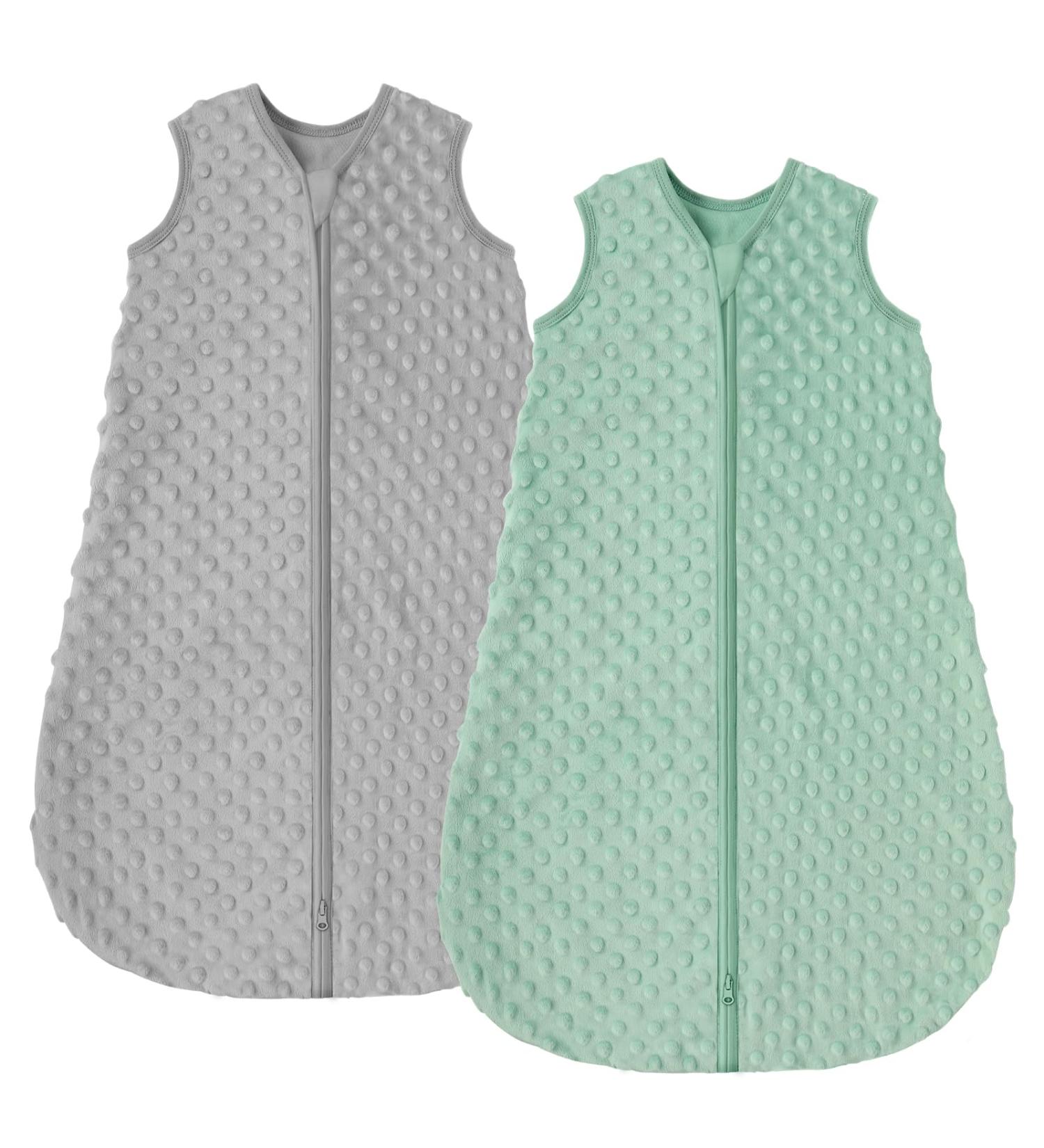 Looxii 1.5TOG Cotton Baby Sleeping Bag | Soft Newborn Sleepsack for Boys and Girls 12-18 Months | Grey & Green - Buy Online on SooperMarket.com