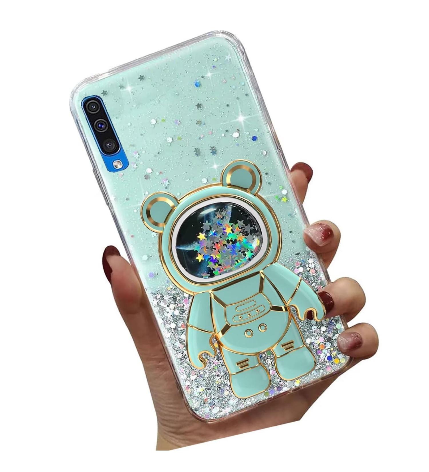 Buy Tivenfezk Nadoli Glitter Astronaut Case for Samsung Galaxy A50/A30S - Soft Silicone Hidden Stand Bling Design - Buy Online on SooperMarket.com