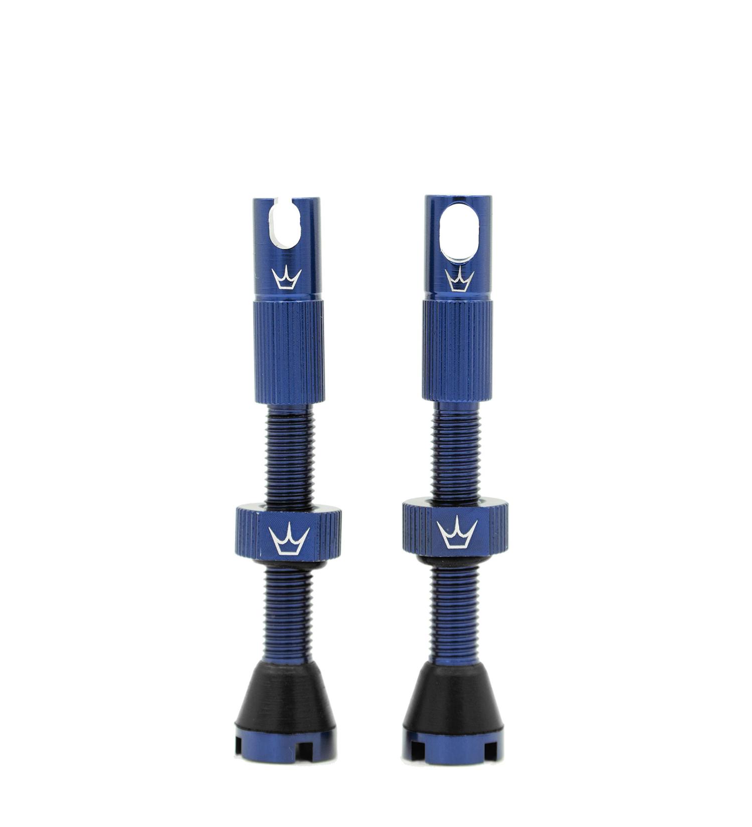 Peaty's x Chris King (MK2) Tubeless Valves - 42mm Navy | Bike Tyre Valves - Buy Online on SooperMarket.com