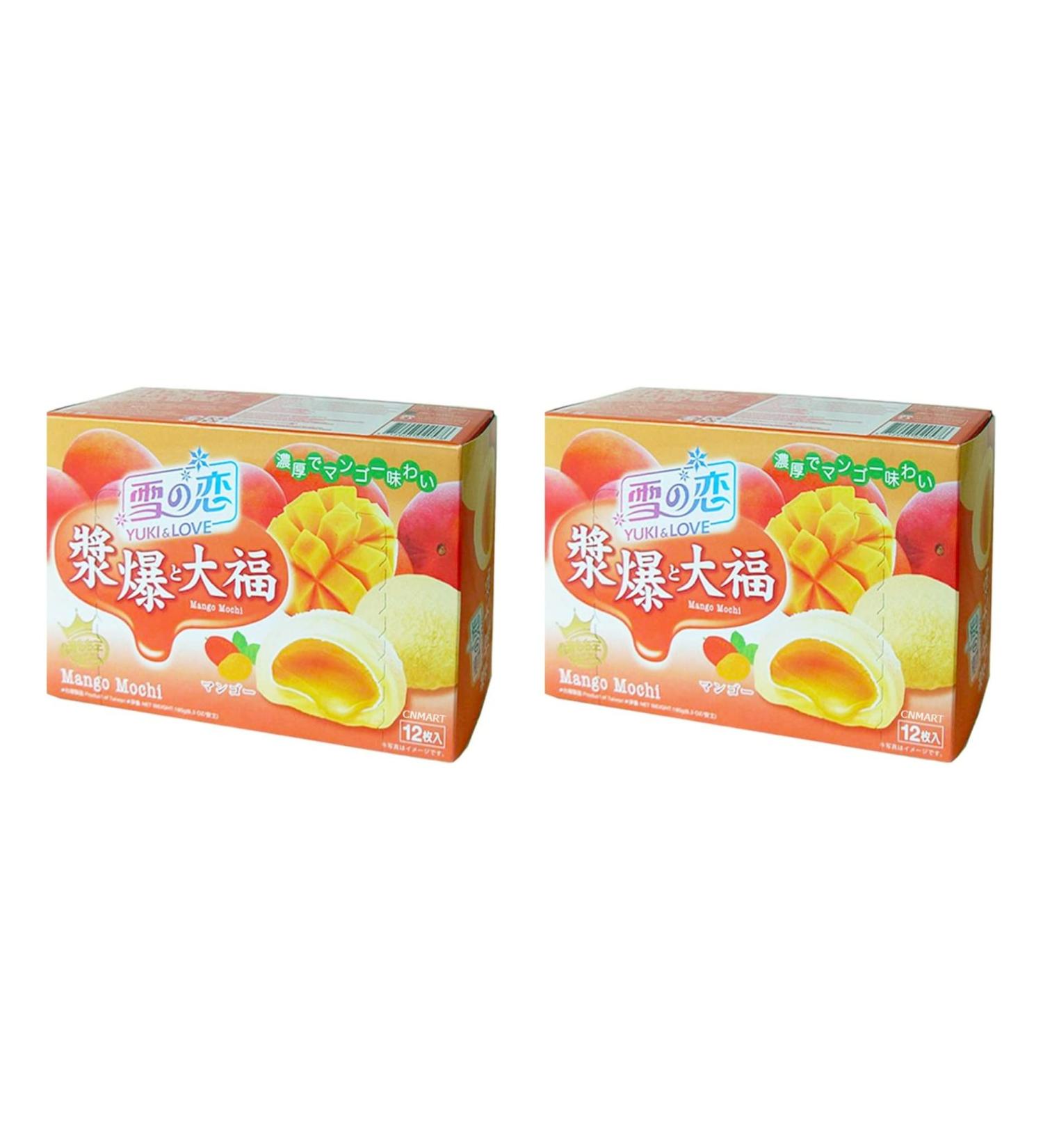 Yuki & Love Mango Mochi 180g Daifuku (Pack of 2) by CNMART - Buy Online on SooperMarket.com