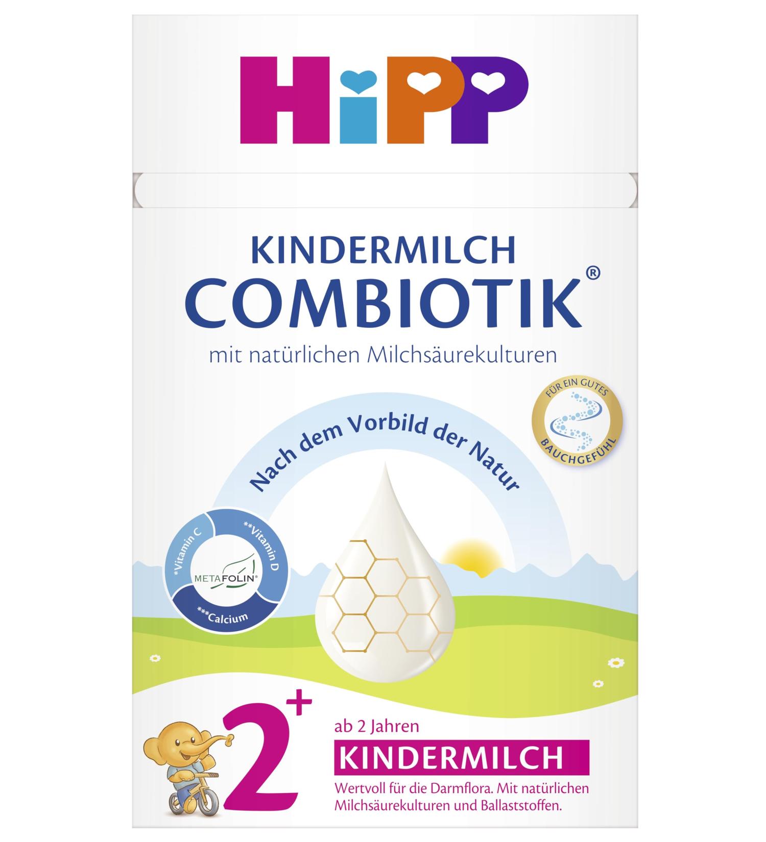 HiPP milk formula Combiotik children's milk Combiotik 2+ pack of 4 (4x600g)