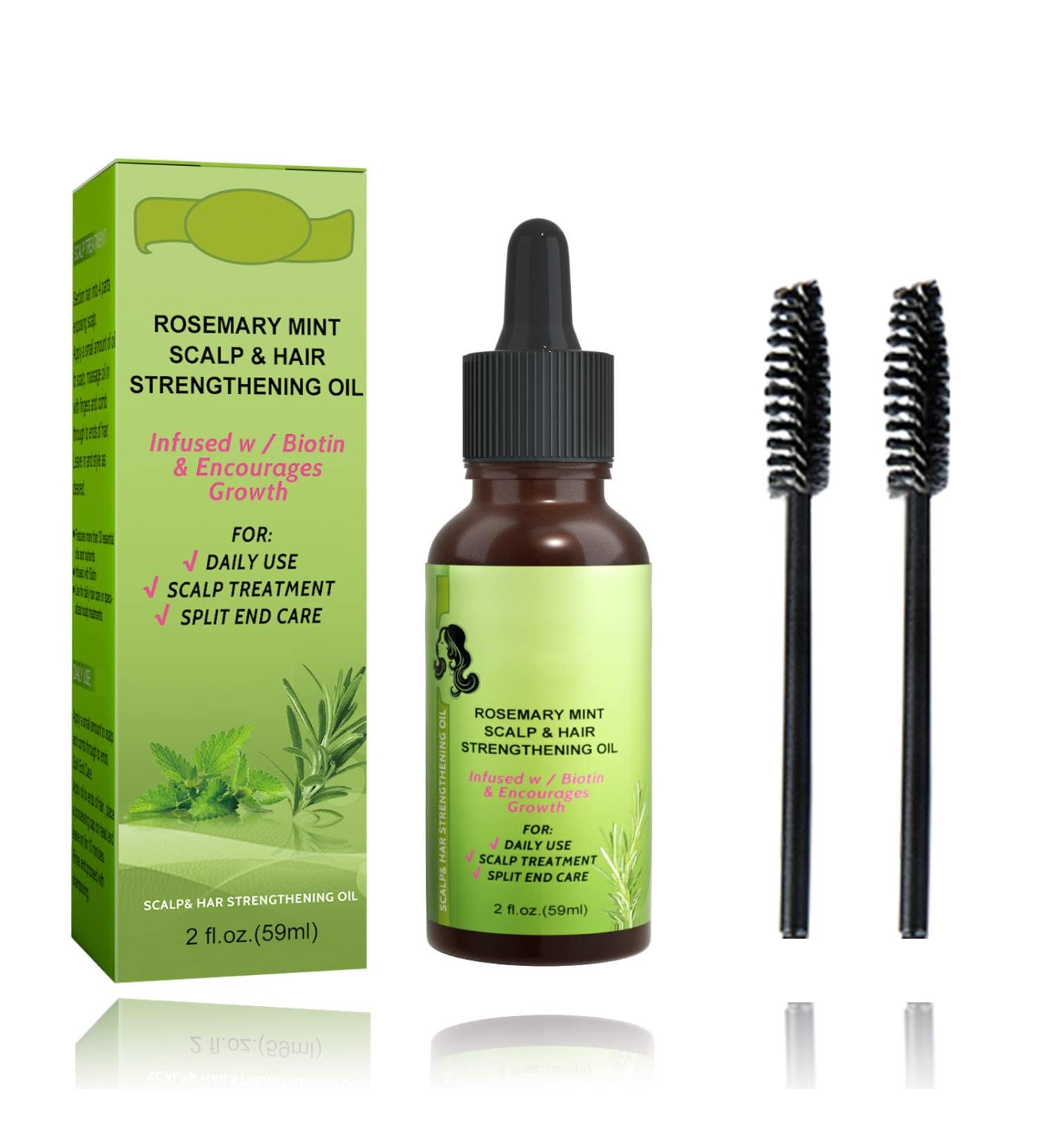 Rosemary Oil for Hair Growth - Essential Oil & Scalp Treatment for Men & Women | Nourishes & Reduces Hair Loss - 59ML - Buy Online on SooperMarket.com