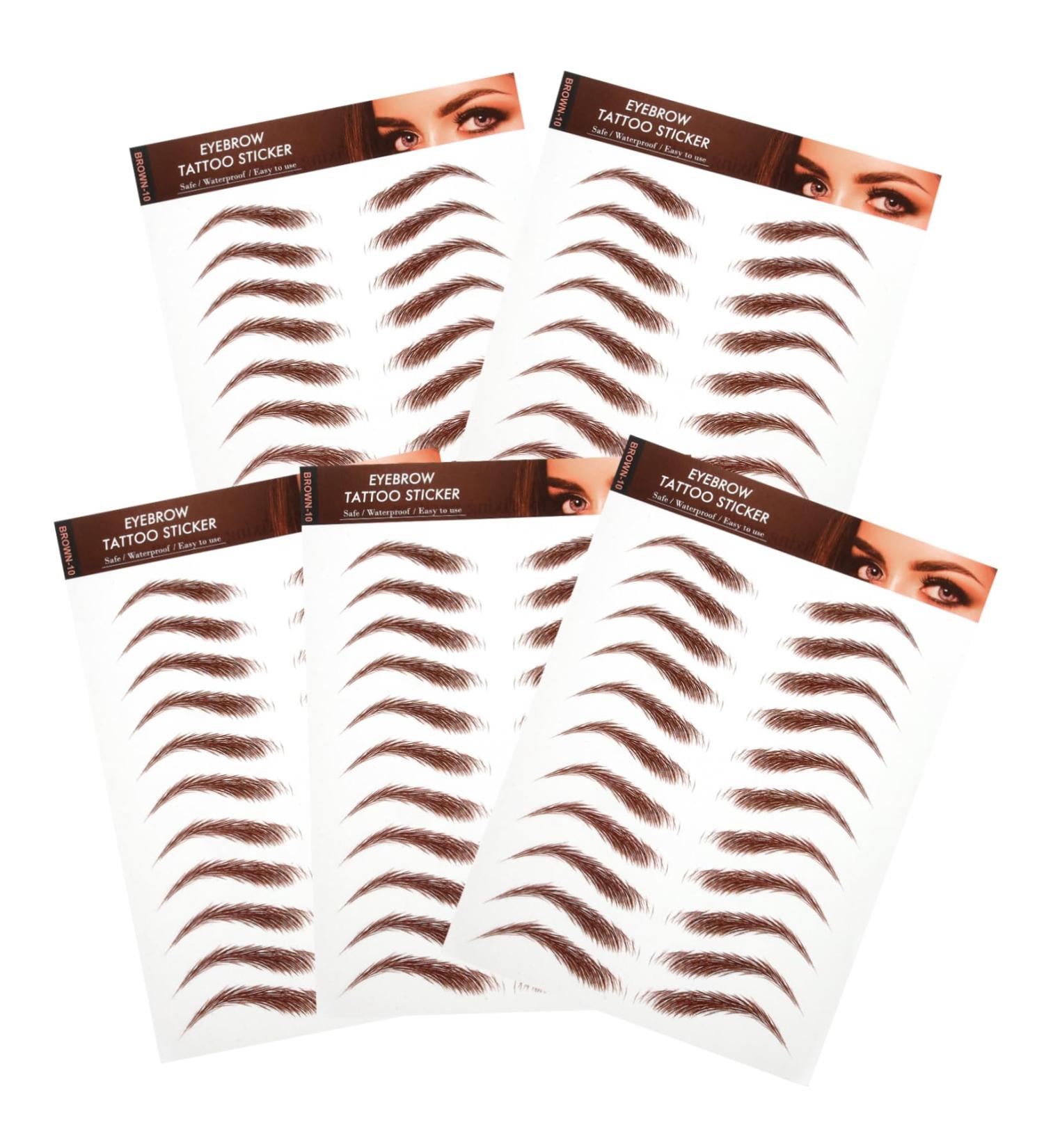 HAPINARY 5 Sheets eyebrow sticker sticker eye makeup supplies makeup eyebrow - Buy Online on SooperMarket.com