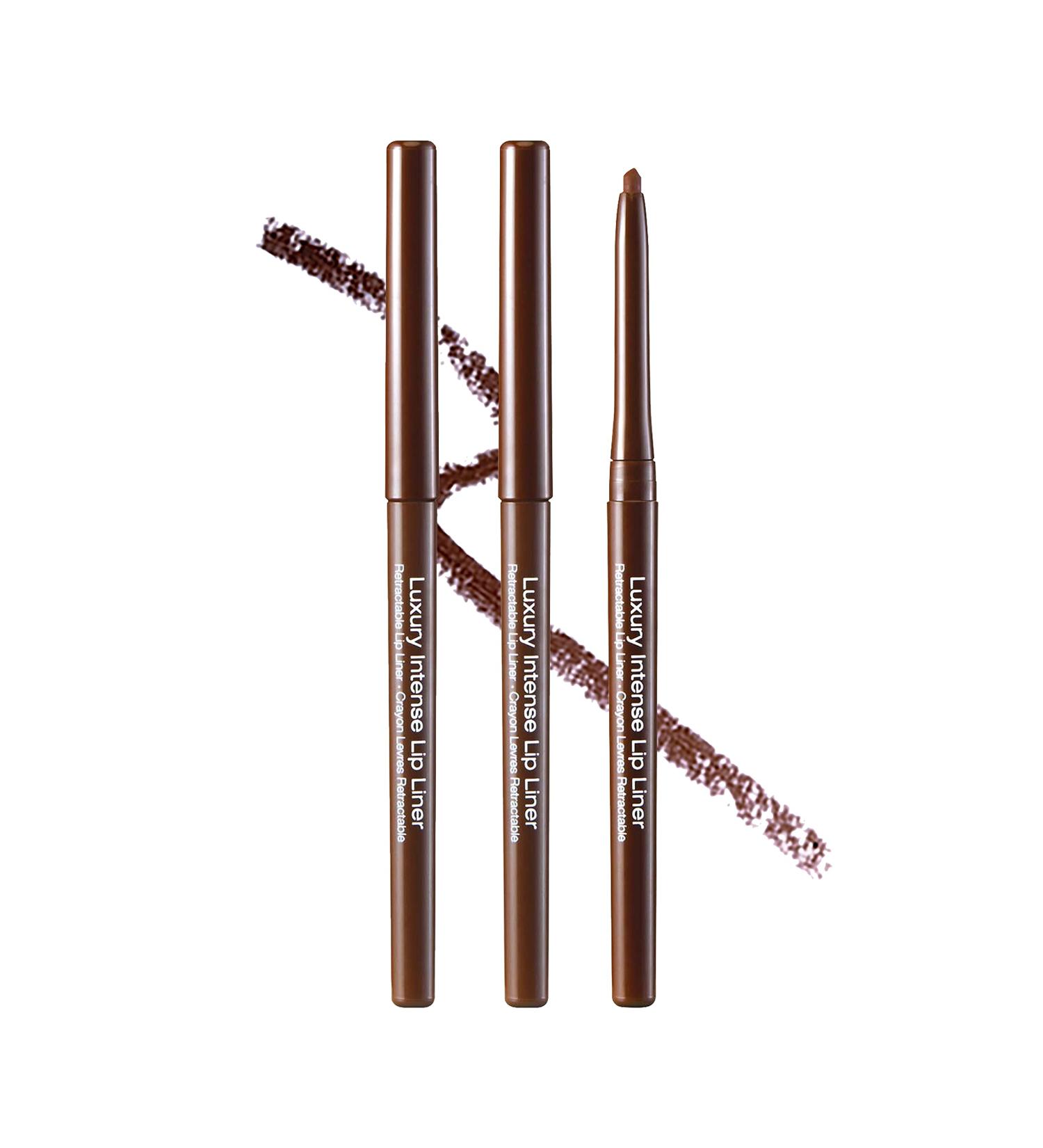 Kiss New York Luxury Intense Lip Liner - Long-Lasting & Creamy | Dark Brown - Buy Online on SooperMarket.com