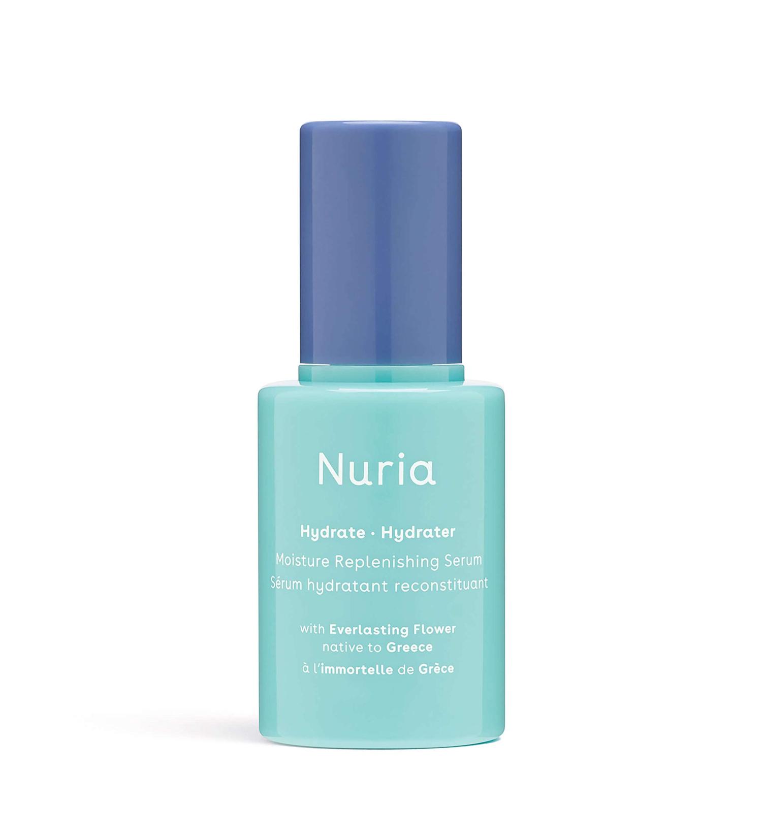 Buy Nuria Hydrate Moisture Replenishing Serum - Antioxidant Skincare for All Skin Types | Everlasting Flower Extract & Squalane Oil | 25mL - Buy Online on SooperMarket.com