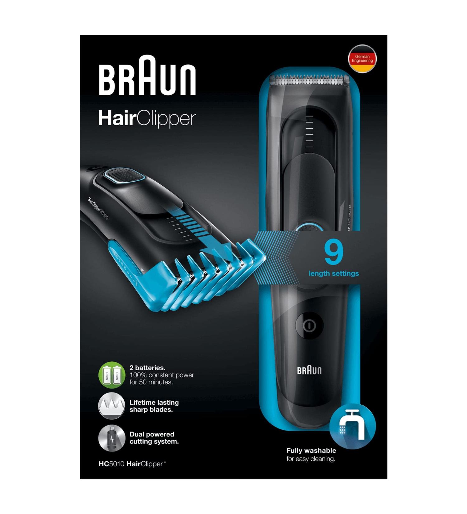 Braun HC5010 Men's Hair Clipper - Cordless Rechargeable Electric Trimmer & Shaver Kit for Precise Grooming - Buy Online on SooperMarket.com
