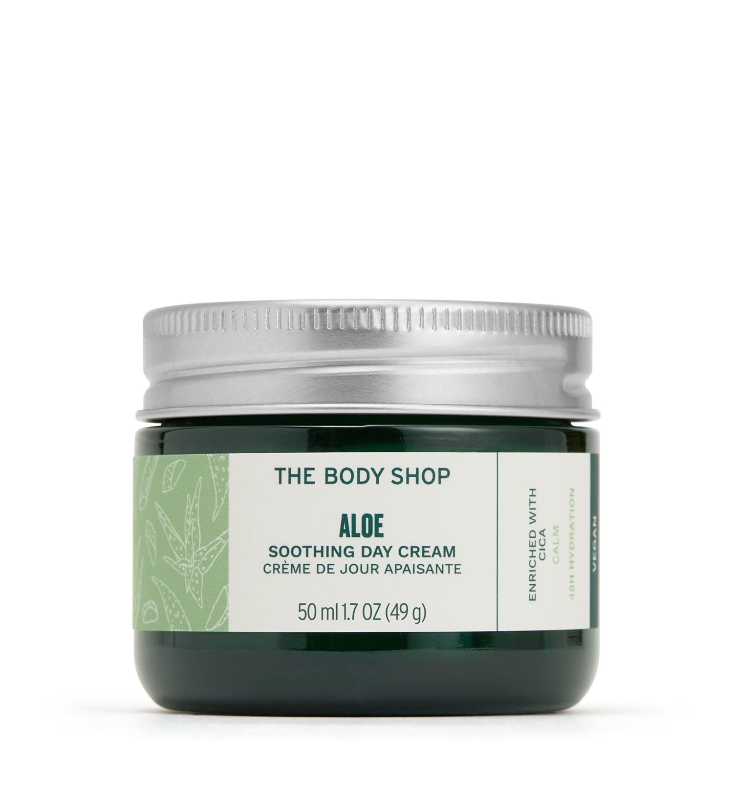 The Body Shop Aloe Vera Day Cream for Sensitive Skin - Vegan 50ml | International Shipping Available - Buy Online on SooperMarket.com