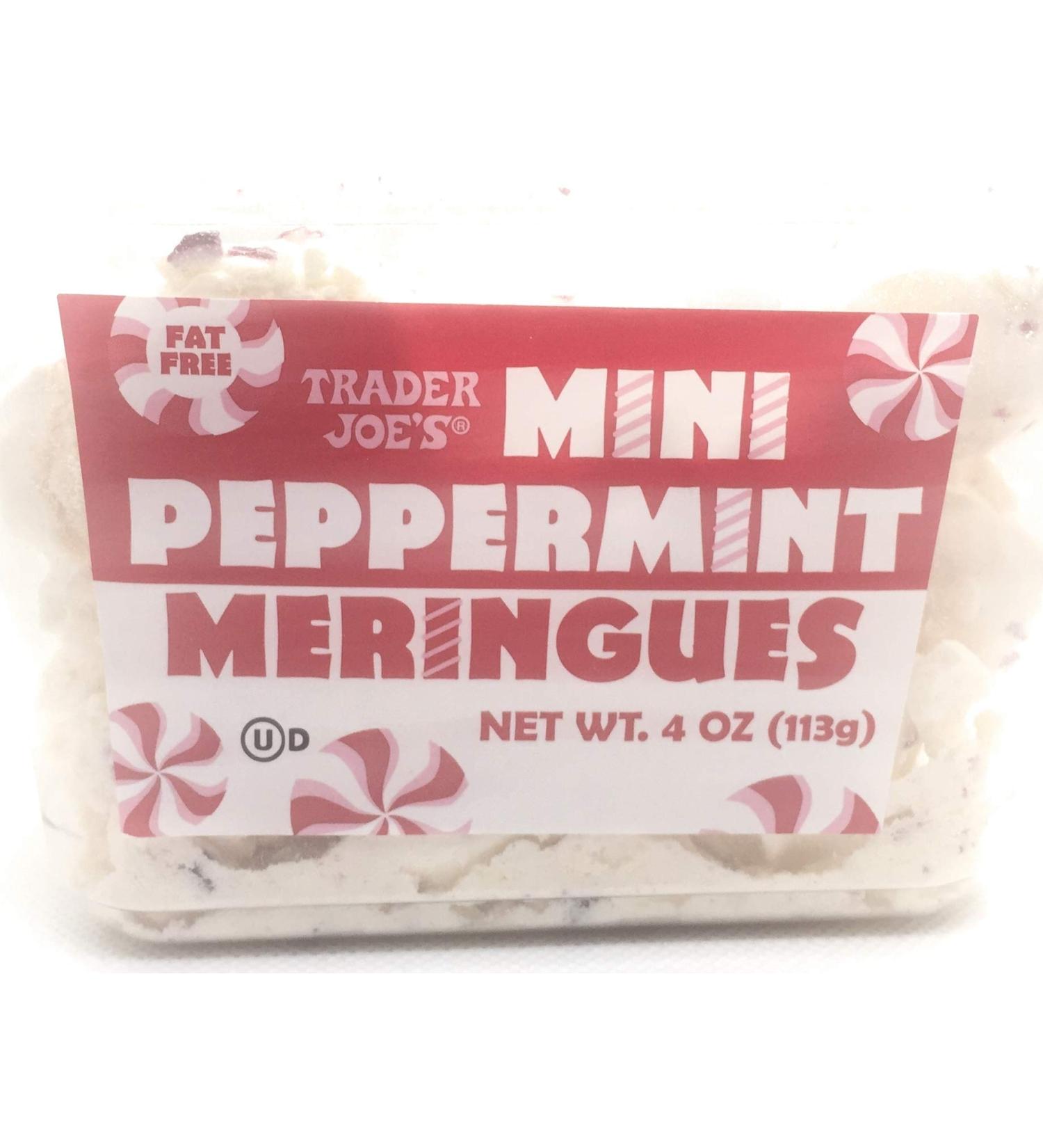 Trader Joe's Mini Peppermint Meringues 4 oz - Irresistible Holiday Treat - Buy Online on SooperMarket.com