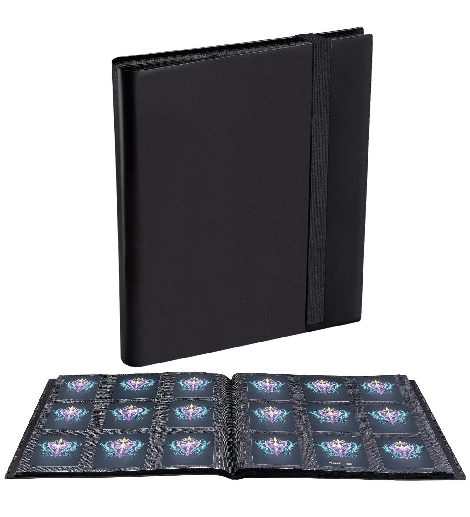 432 Pocket JIQEZNL Card Binder | Upgraded Trading Card Binder for MTG, TCG, Sports, and Collectibles - Black - Buy Online on SooperMarket.com