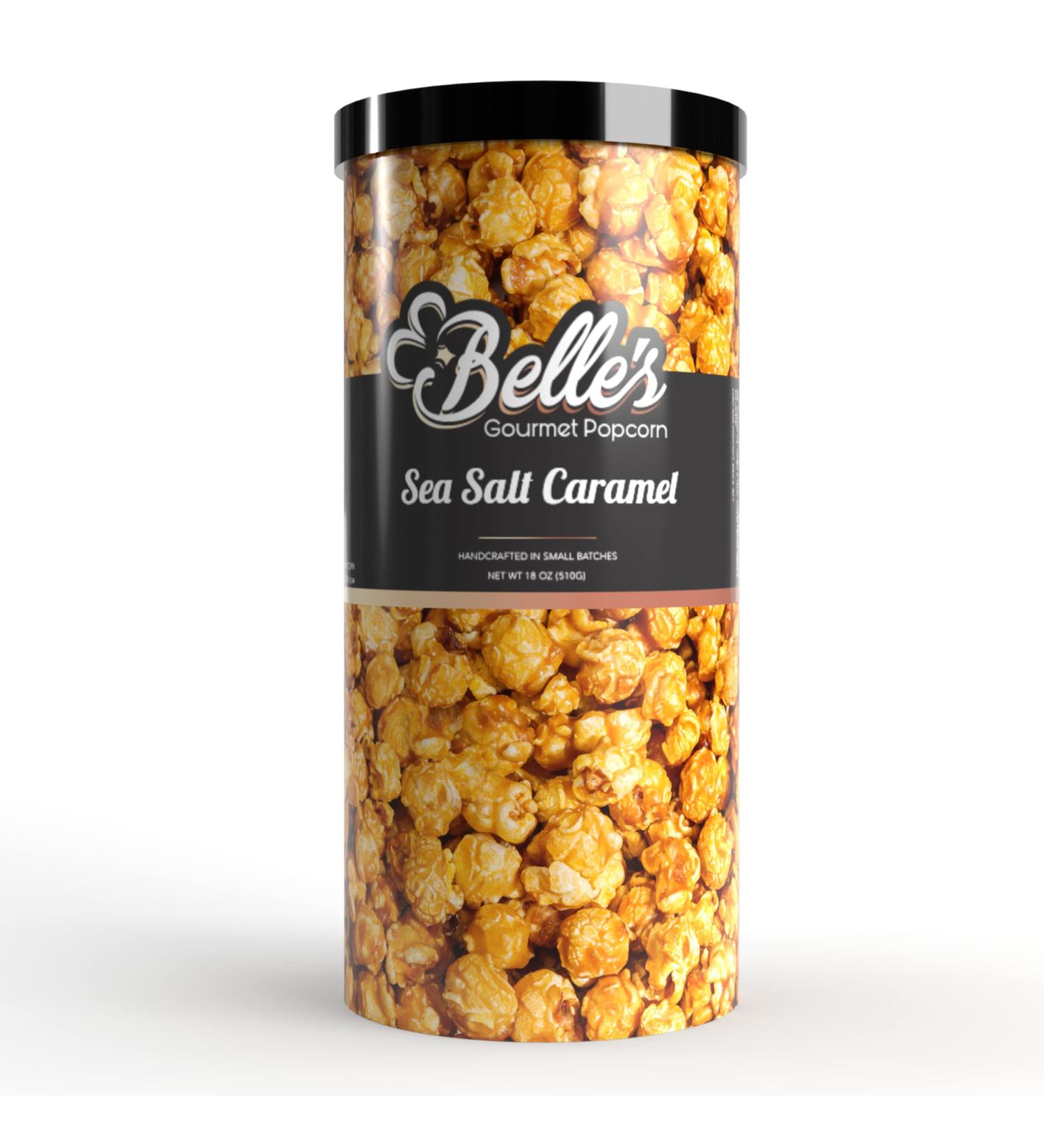 Sea Salt Caramel Popcorn Canister - Premium Gourmet Snacks | Non-GMO Kernels | Perfectly Popped | Movie Night Treats - 12 oz - Buy Online on SooperMarket.com