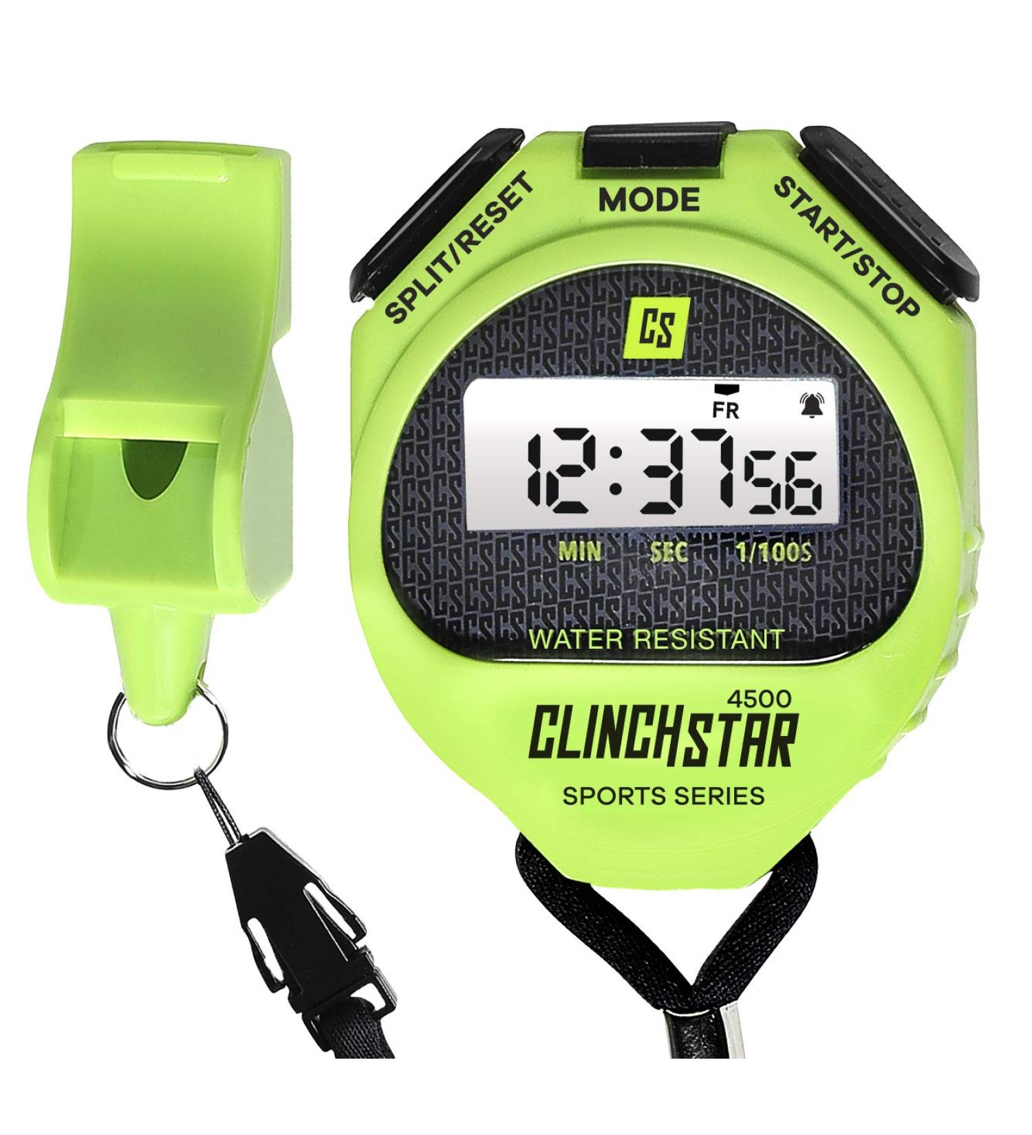 Digital Stopwatch Sports Timer & Whistle Set for Marathon Running | Ideal for Coaches & Referees - Buy Online on SooperMarket.com