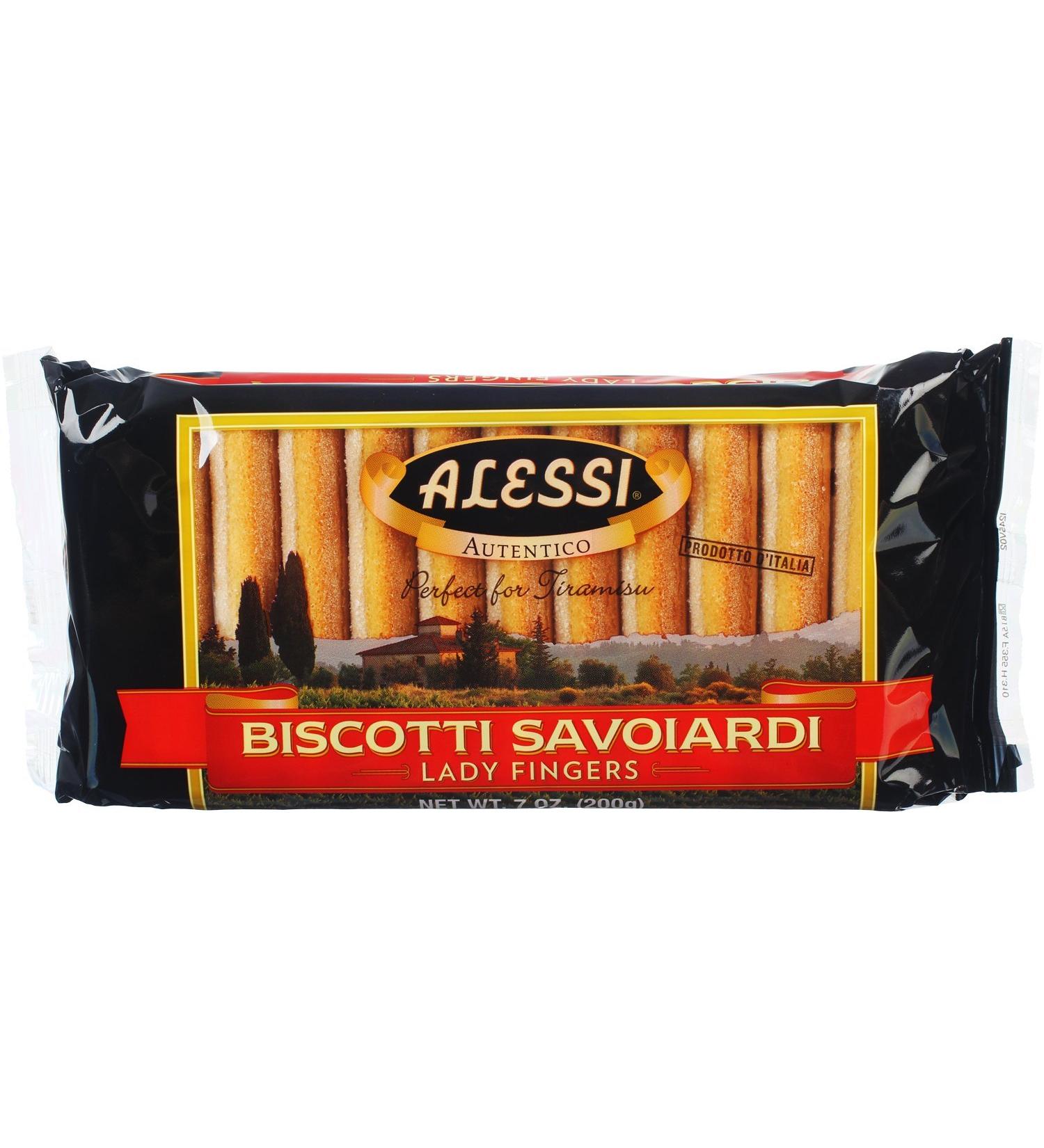 Alessi Savoiardi Lady Fingers 7oz (Pack of 12) - Premium Italian Biscuits - Buy Online on SooperMarket.com