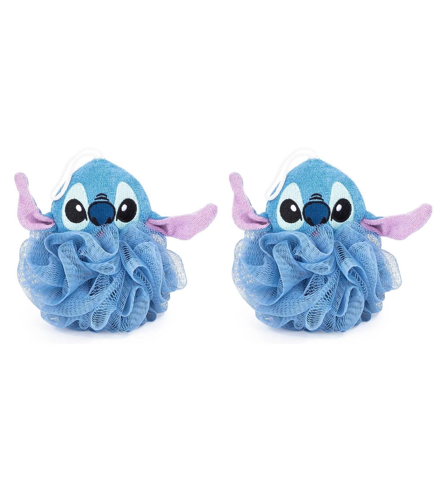 Disney Lilo & Stitch 2 Piece Loofah Set - Kids Bath & Shower Body Scrubber Sponge in Blue | Shop Now for International Shipping - Buy Online on SooperMarket.com