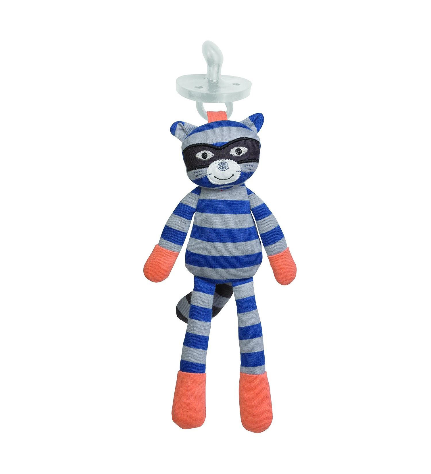 Organic Farm Buddies Pacifier Buddy - Robbie Raccoon
