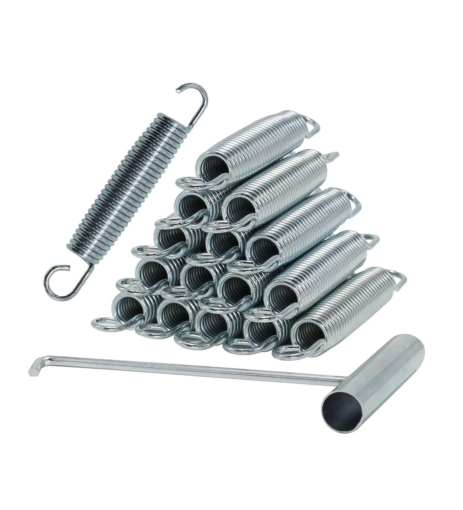 Set of 16 Heavy Duty Stainless Steel Replacement Springs for 5.5-7 Inch Trampoline - Buy Online on SooperMarket.com
