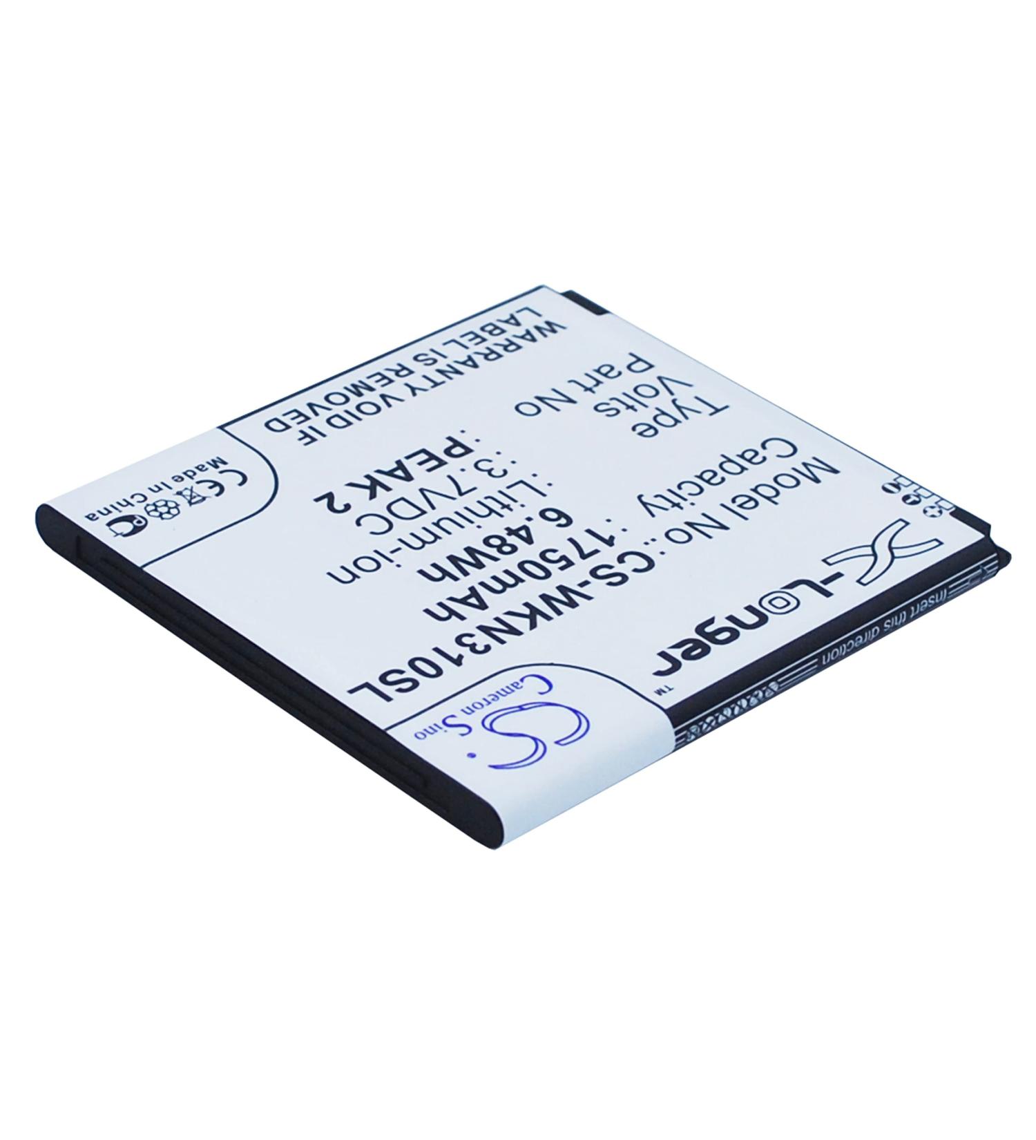 PRUVA 1750mAh Battery for Wiko Cink Peax & Peax 2 - Compatible Replacement - Buy Online on SooperMarket.com