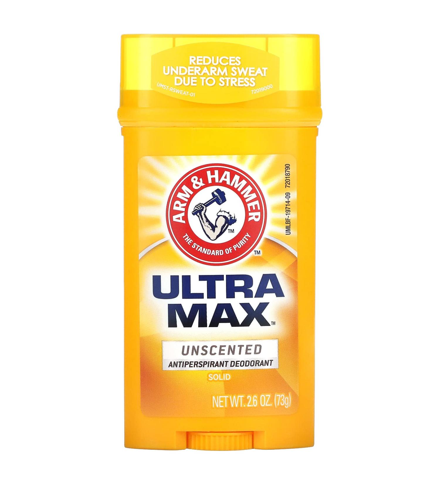 ARM & HAMMER ULTRAMAX Anti-Perspirant Deodorant Invisible Solid Unscented 2.6 oz - Pack of 1 - Buy Online on SooperMarket.com