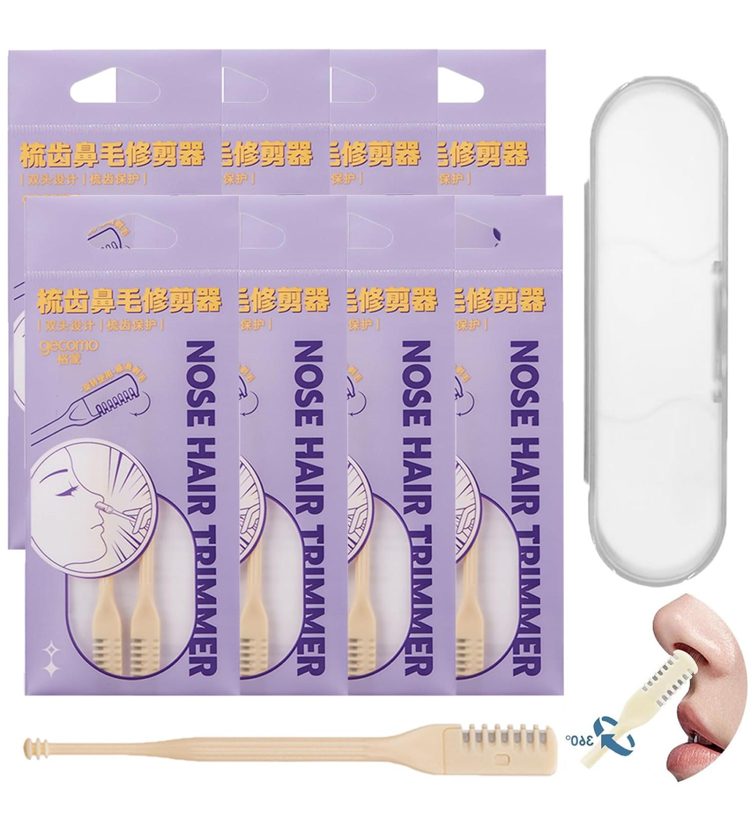 24Pcs Bloame Nose Hair Trimmer Bloame 2-in-1 Nose Hair Trimmer with Ear Picker 360 Rotating Nostril Hair Removal Tool Manual Nose Hair Trimmer for Women Men (16PC) - Buy Online on SooperMarket.com