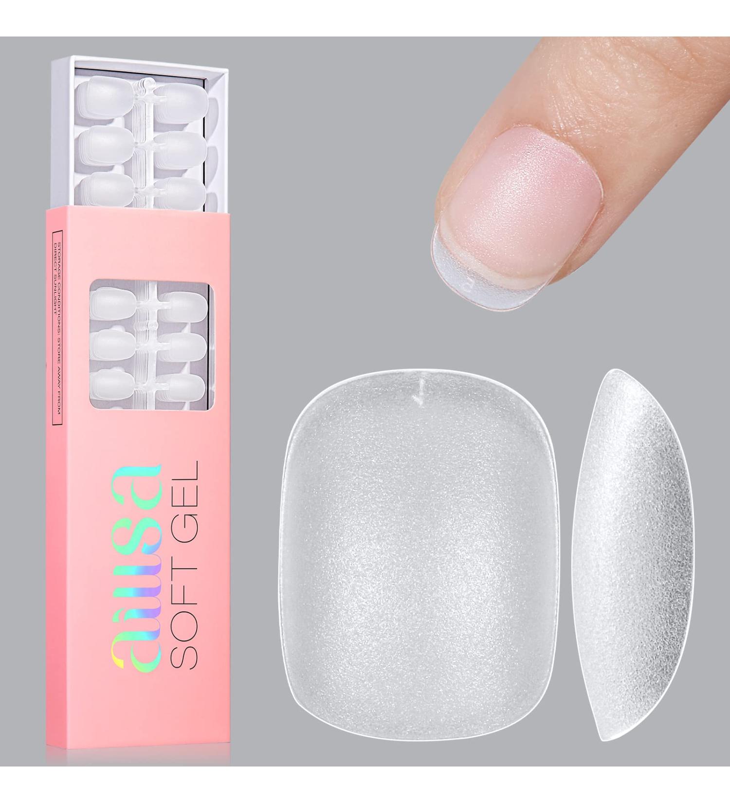 AICLSA Ultra Short Oval Nail Tips - 240 PCS Full Cover Matte Soft Gel False Nails - DIY Press On Nails - 15 Sizes - Buy Online on SooperMarket.com