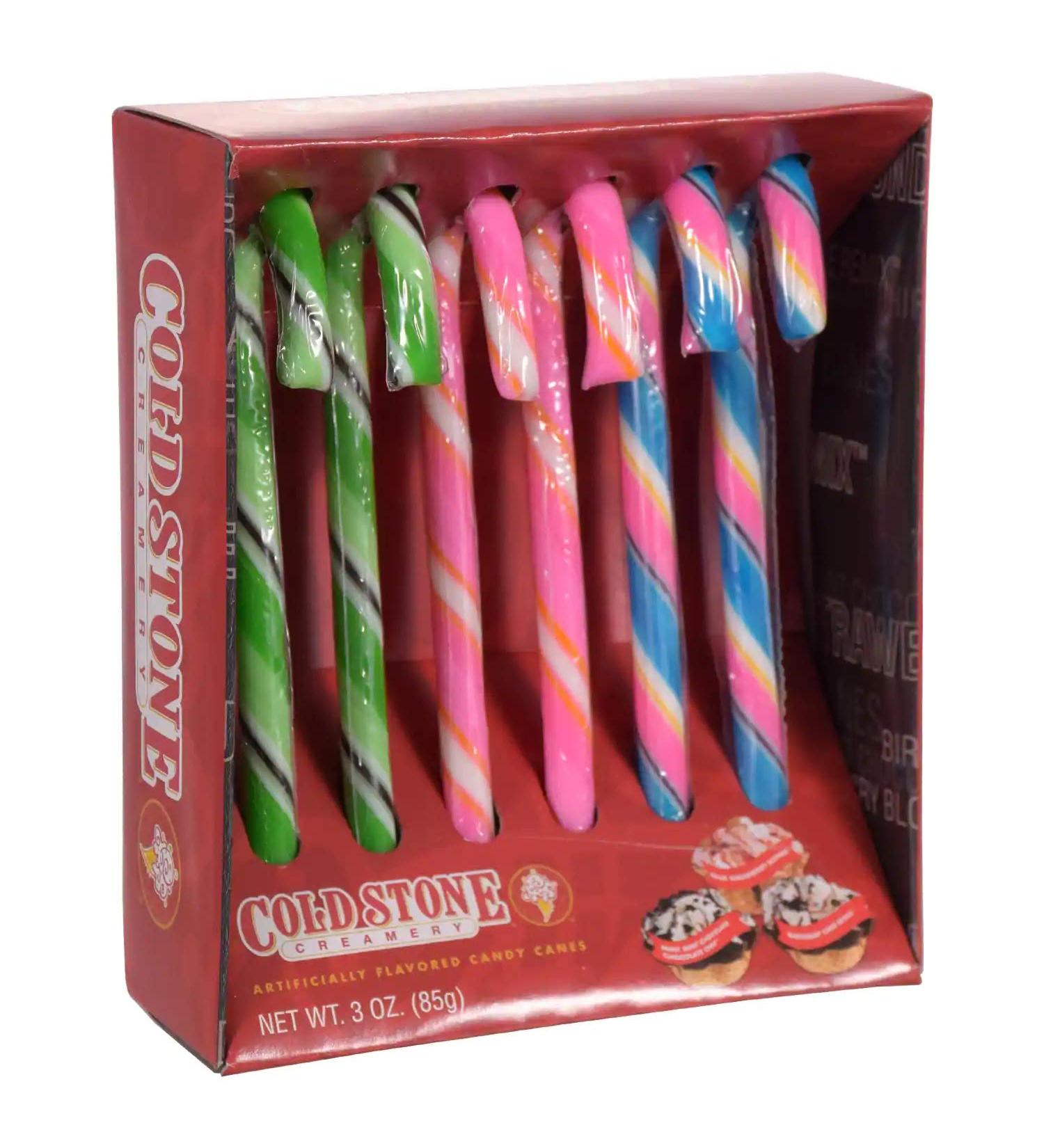 Bee Box Cold Stone Creamery Candy Canes - Assorted Flavors - 6 Pieces - Holiday Candy - 3 oz - Buy Online on SooperMarket.com
