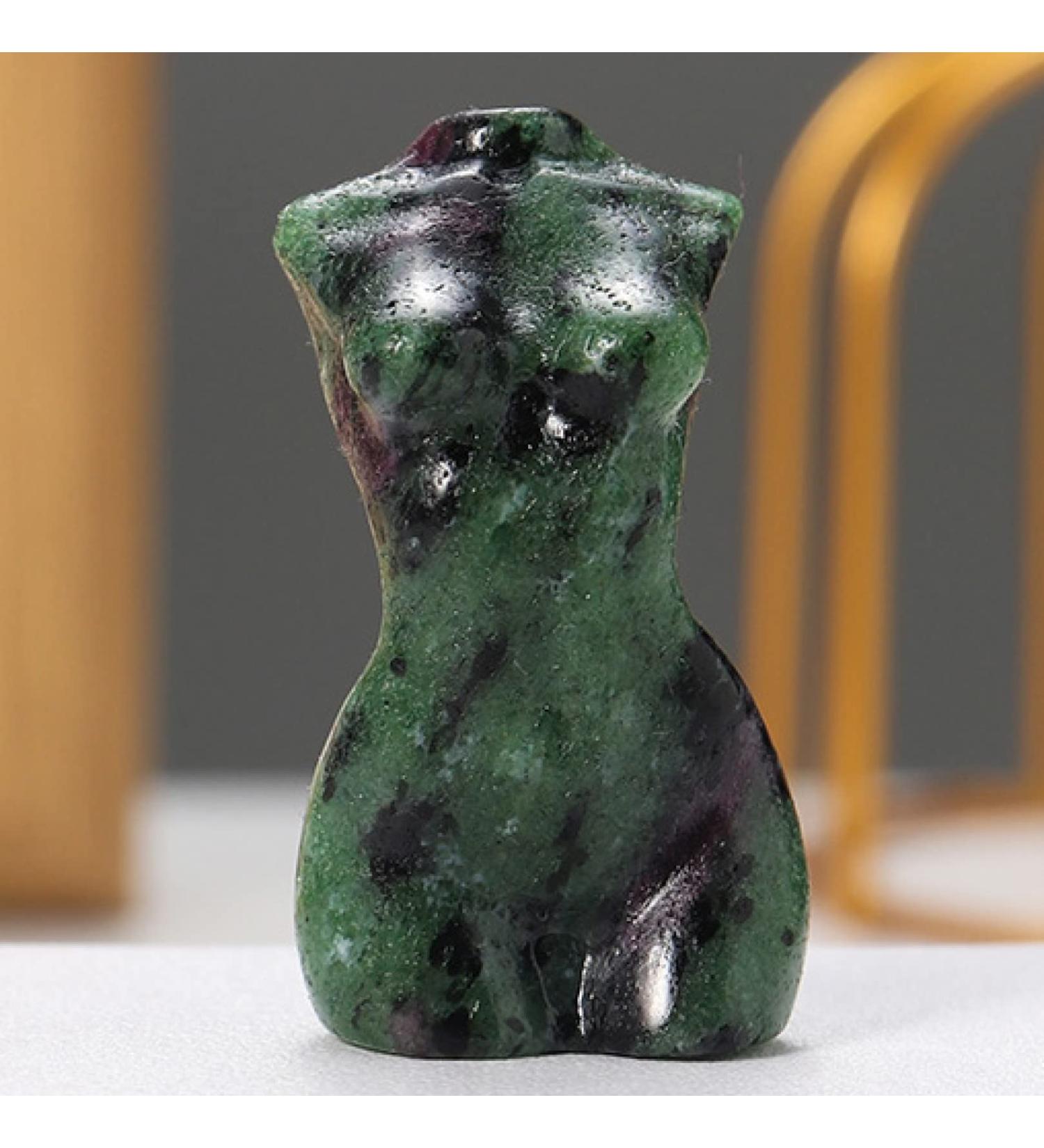 Crystal Female Body Crystals Mini Handmade Natural Crystal Stone Strawberry Quartz Body Statue Carved Crafts Polished Figurine Home Ornament Gift 1PC PEIQIYIN ERBDRGAZ (Color : Dark Green Size : 1P 1PC Dark Green - Buy Online on SooperMarket.com