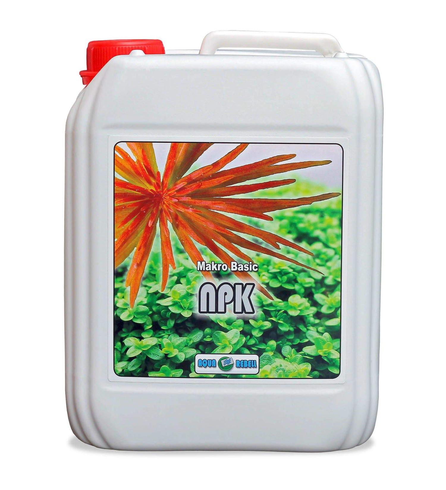 Aqua Rebell Makro Basic NPK fertilizer - 5 liter bottle - Optimal supply for your aquarium aquatic plants - Aquarium fertilizer especially designed for aquatic plants 5L