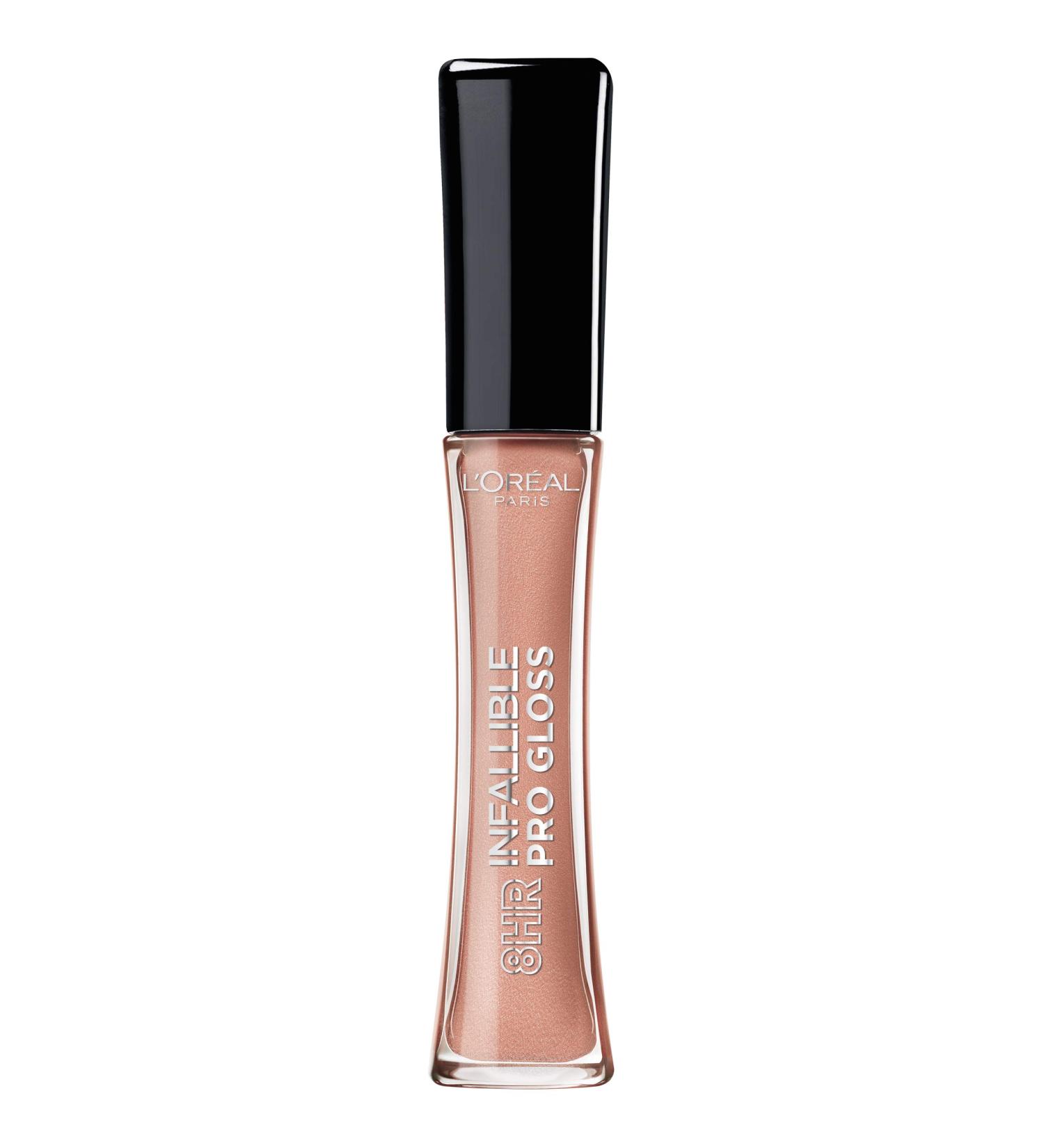 L'Oreal Paris Infallible 8 Hour Hydrating Lip Gloss - Nude Petal (0.5 oz) | Long-Lasting & Moisturizing - Buy Online on SooperMarket.com