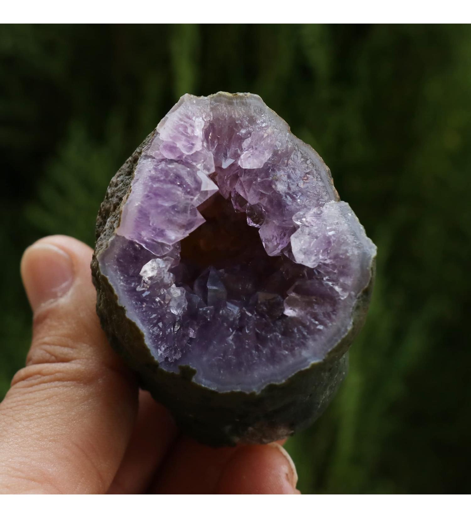 Meditation Gift Natural Amethyst February Birthstone Rough Home Decor (Size : 400-450g) - Buy Online on SooperMarket.com