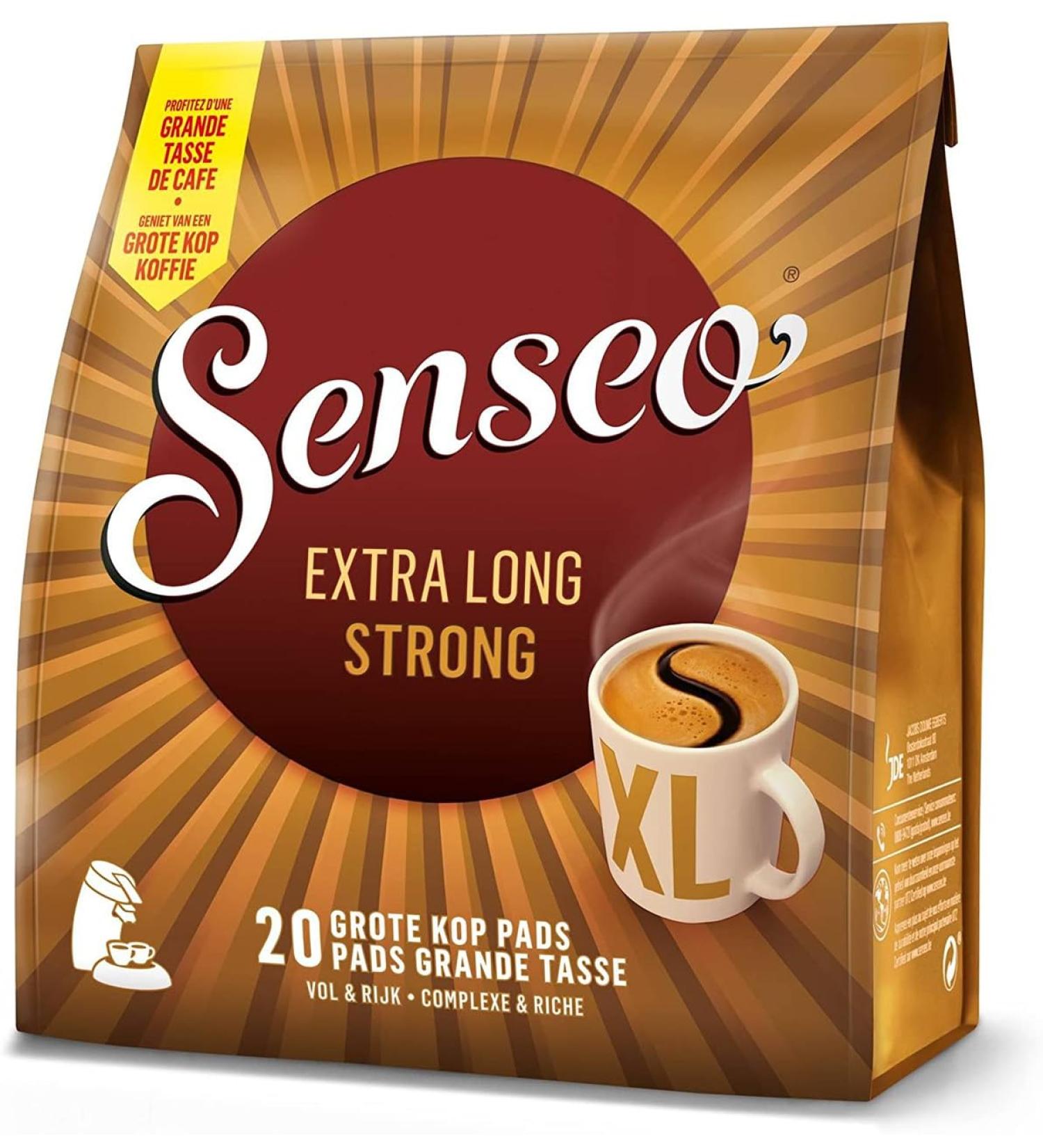 5 x Senseo Extra Long Strong Mug Size 20 Pads (100 Pods) Dark Roast - Buy Online on SooperMarket.com